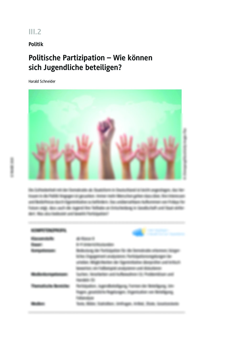 Politische Partizipation - Seite 1