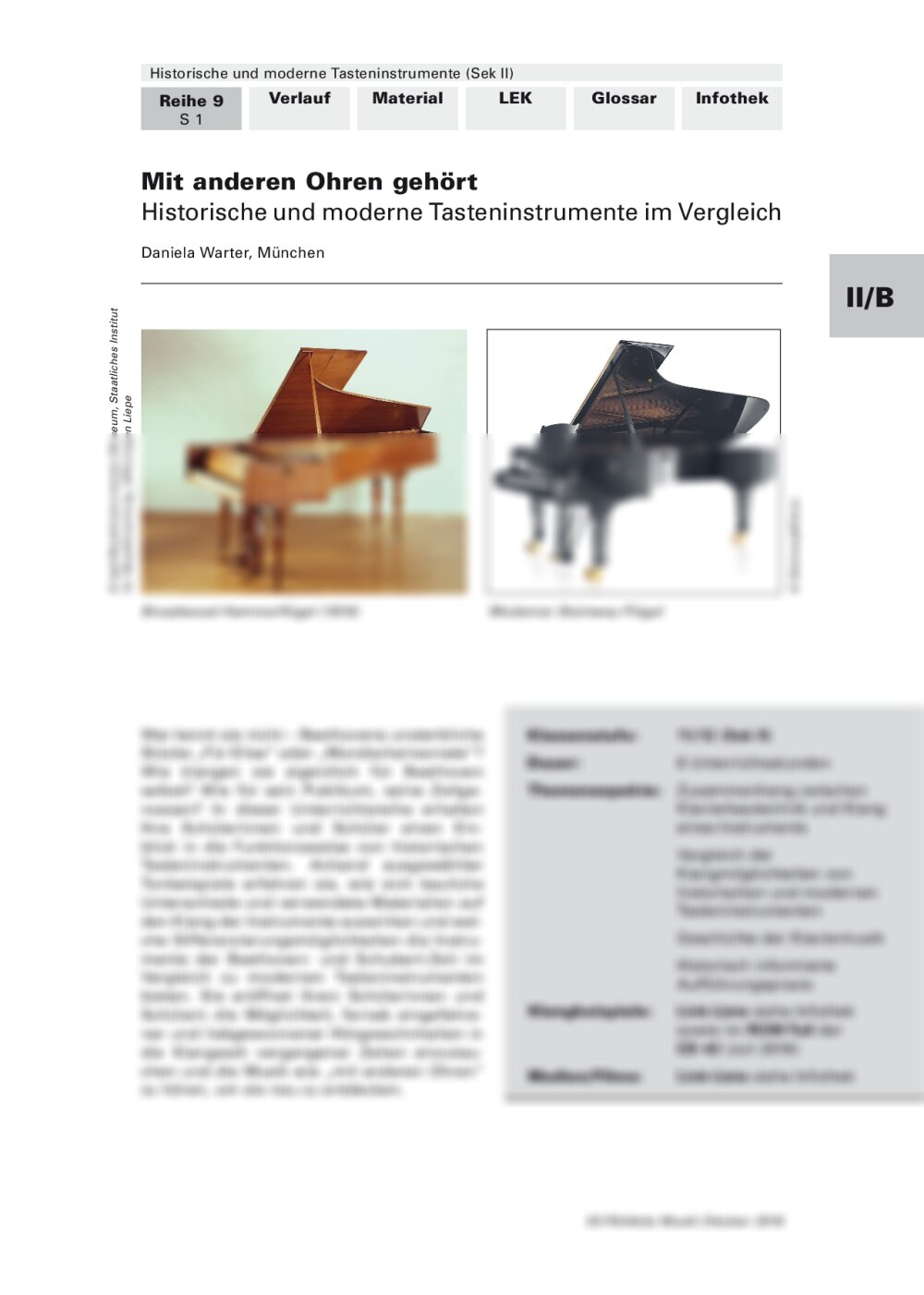 Historische und moderne Tasteninstrumente im Vergleich - Seite 1