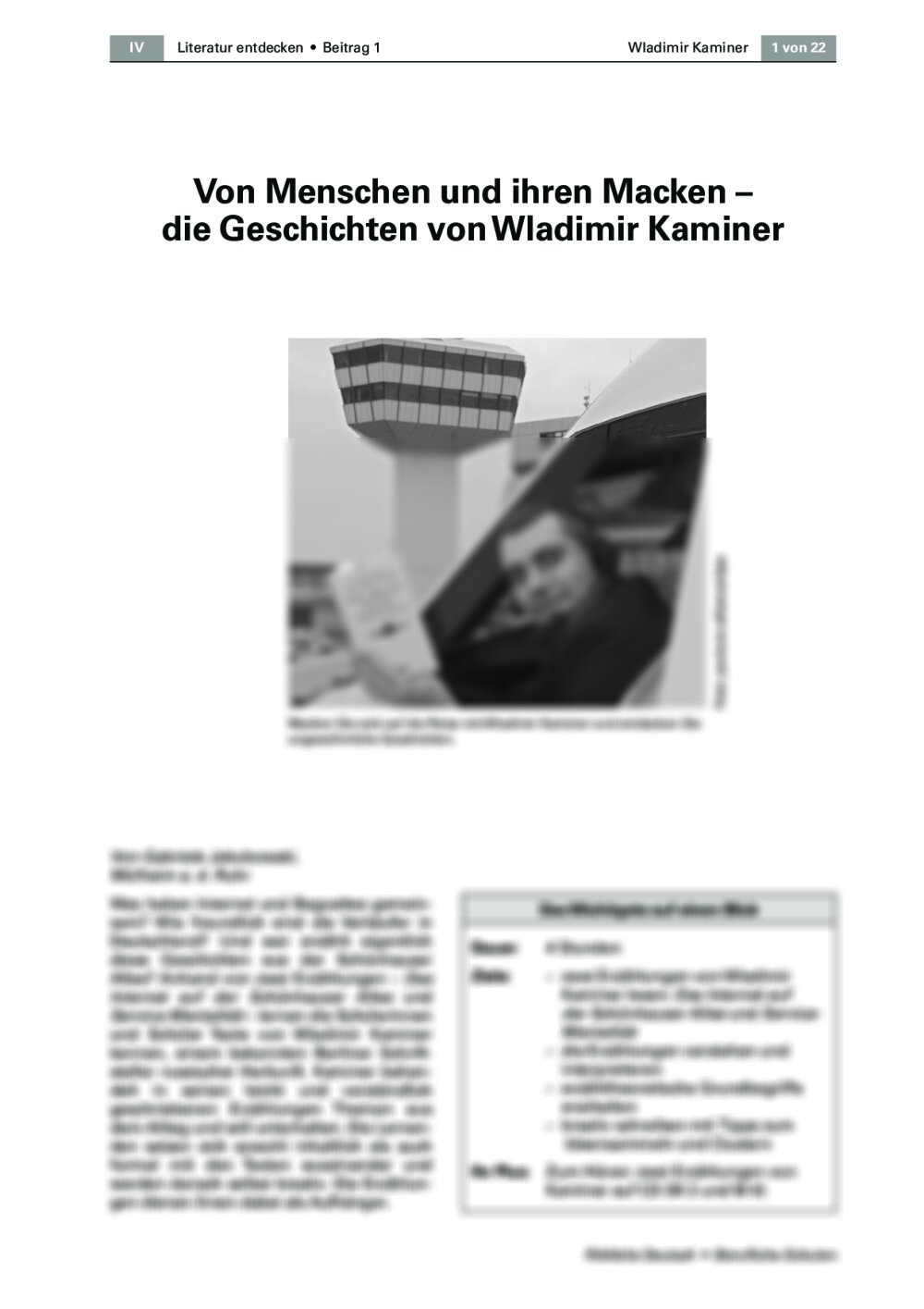 Die Geschichten von Wladimir Kaminer - Seite 1