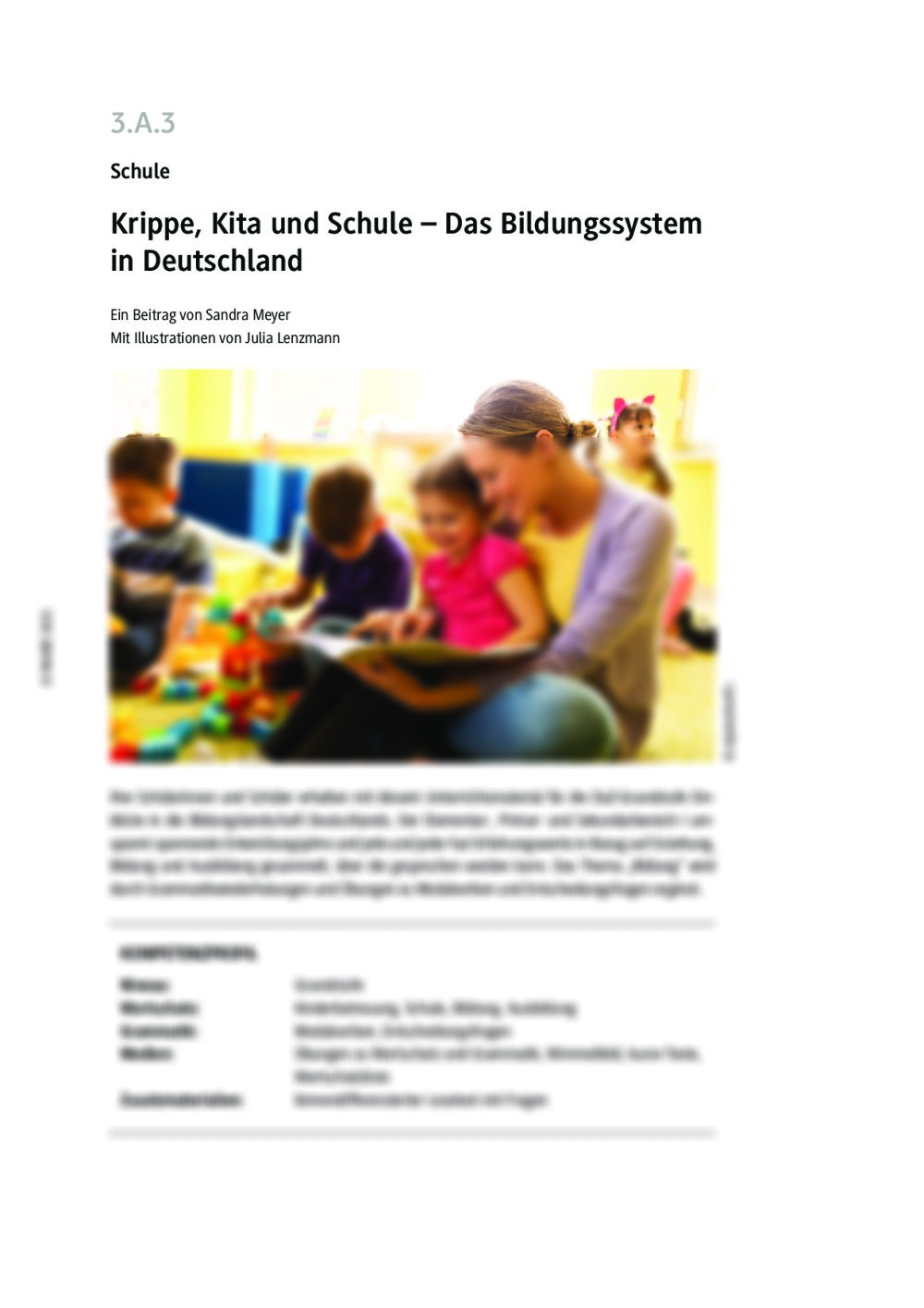 Das Bildungssystem in Deutschland - Seite 1