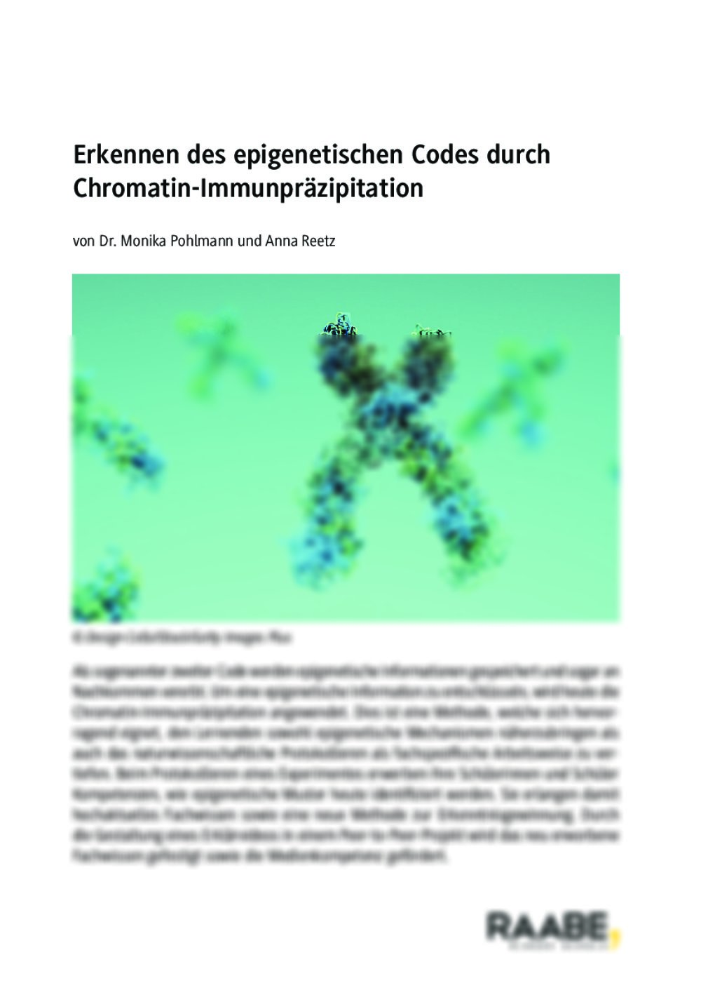 Erkennen des epigenetischen Codes - Seite 1