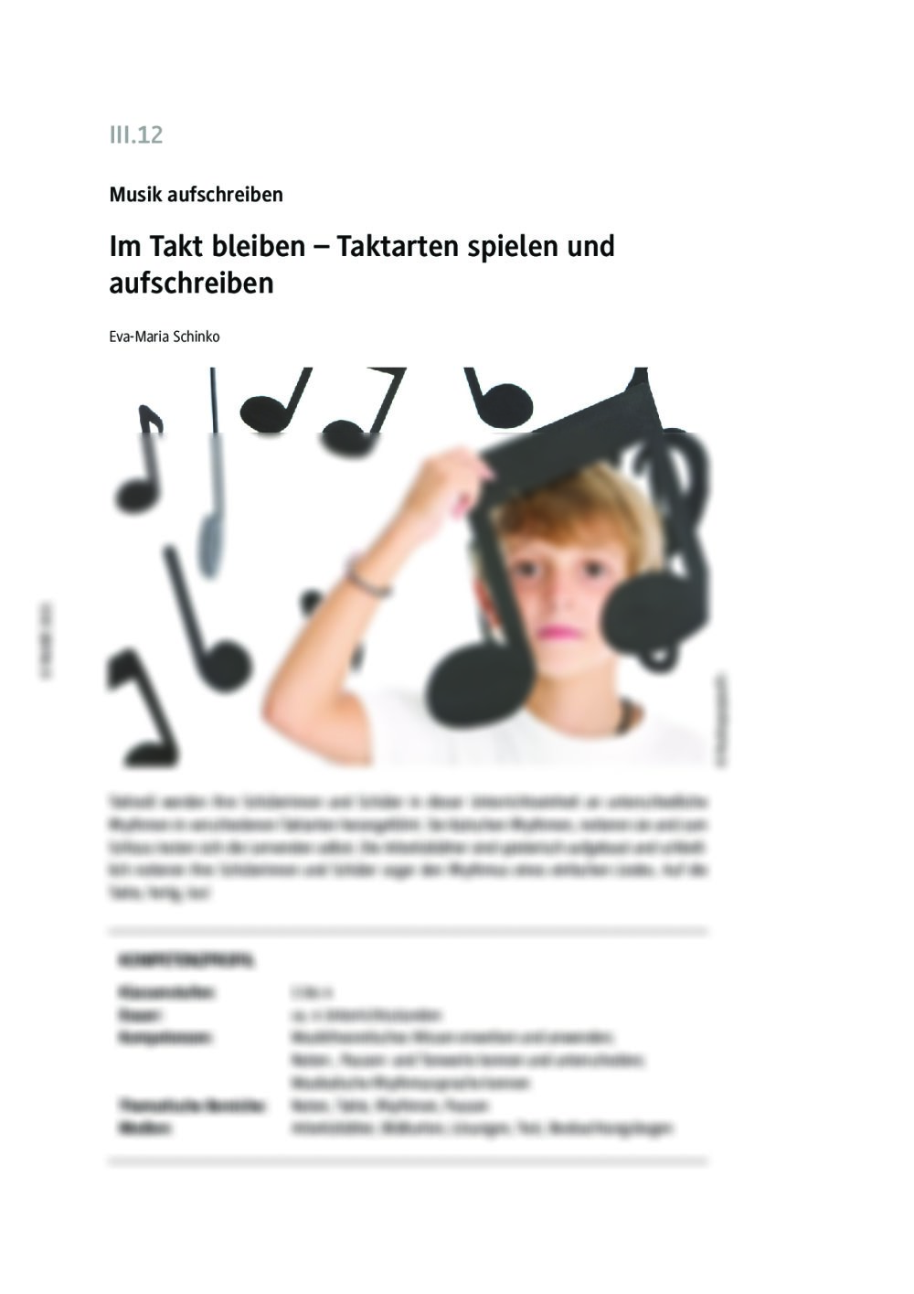 Taktarten spielen und aufschreiben - Seite 1