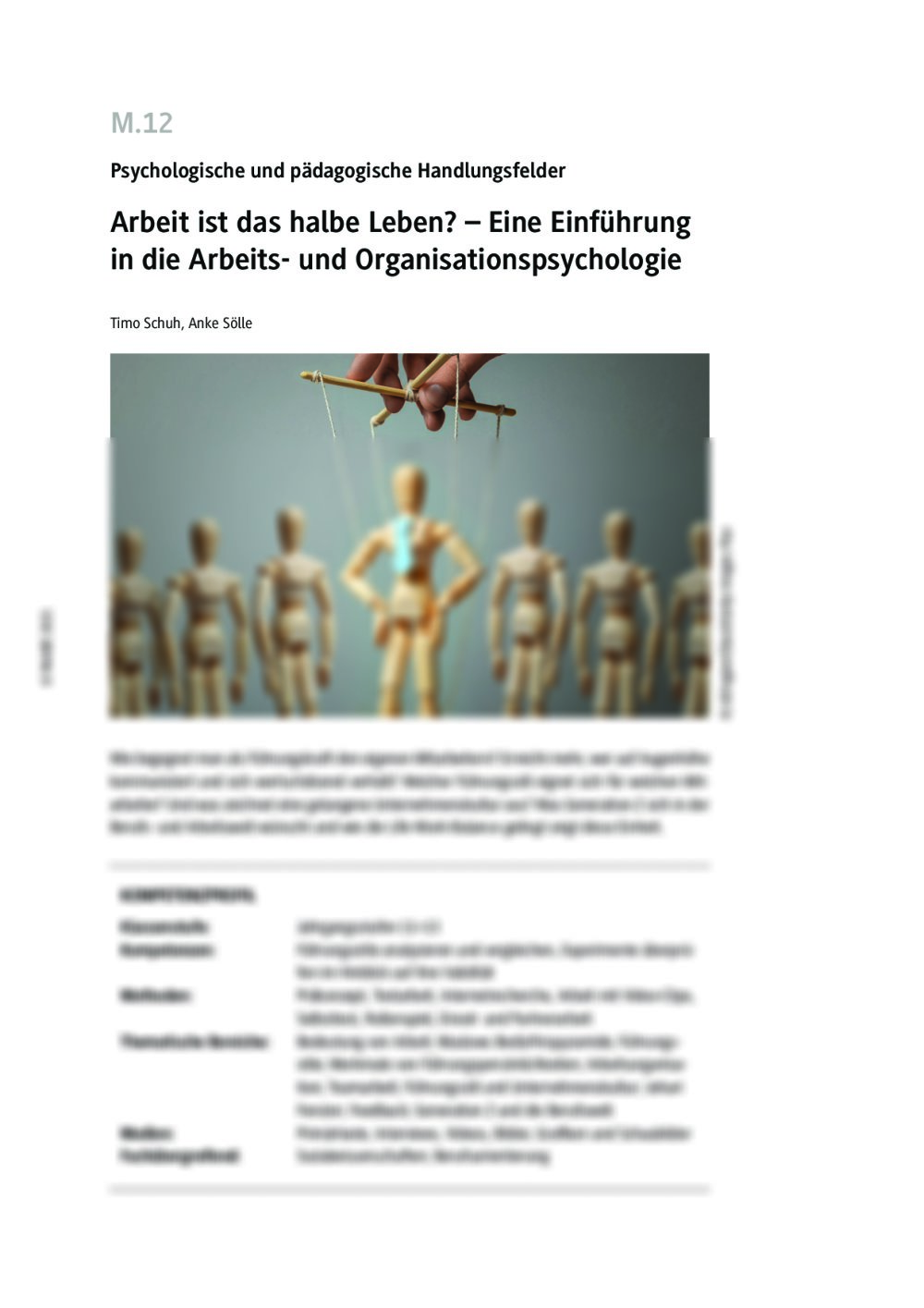 Arbeit ist das halbe Leben? - Seite 1