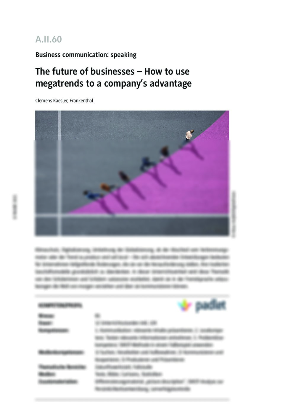 The future of businesses – Megatrends - Seite 1