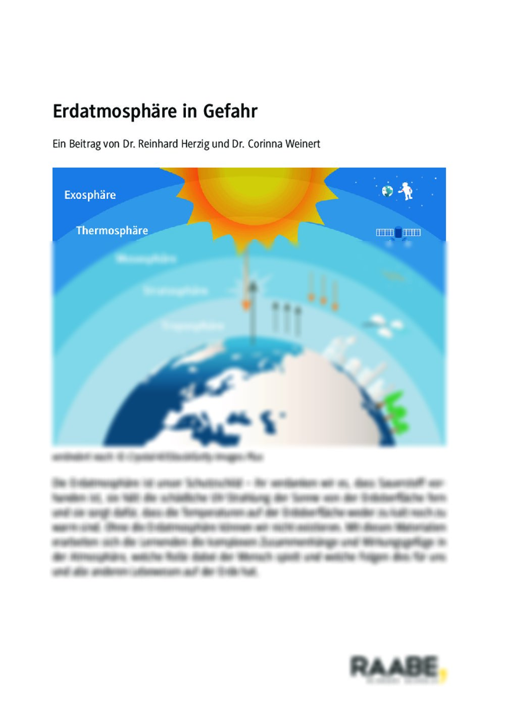 Erdatmosphäre in Gefahr - Seite 1