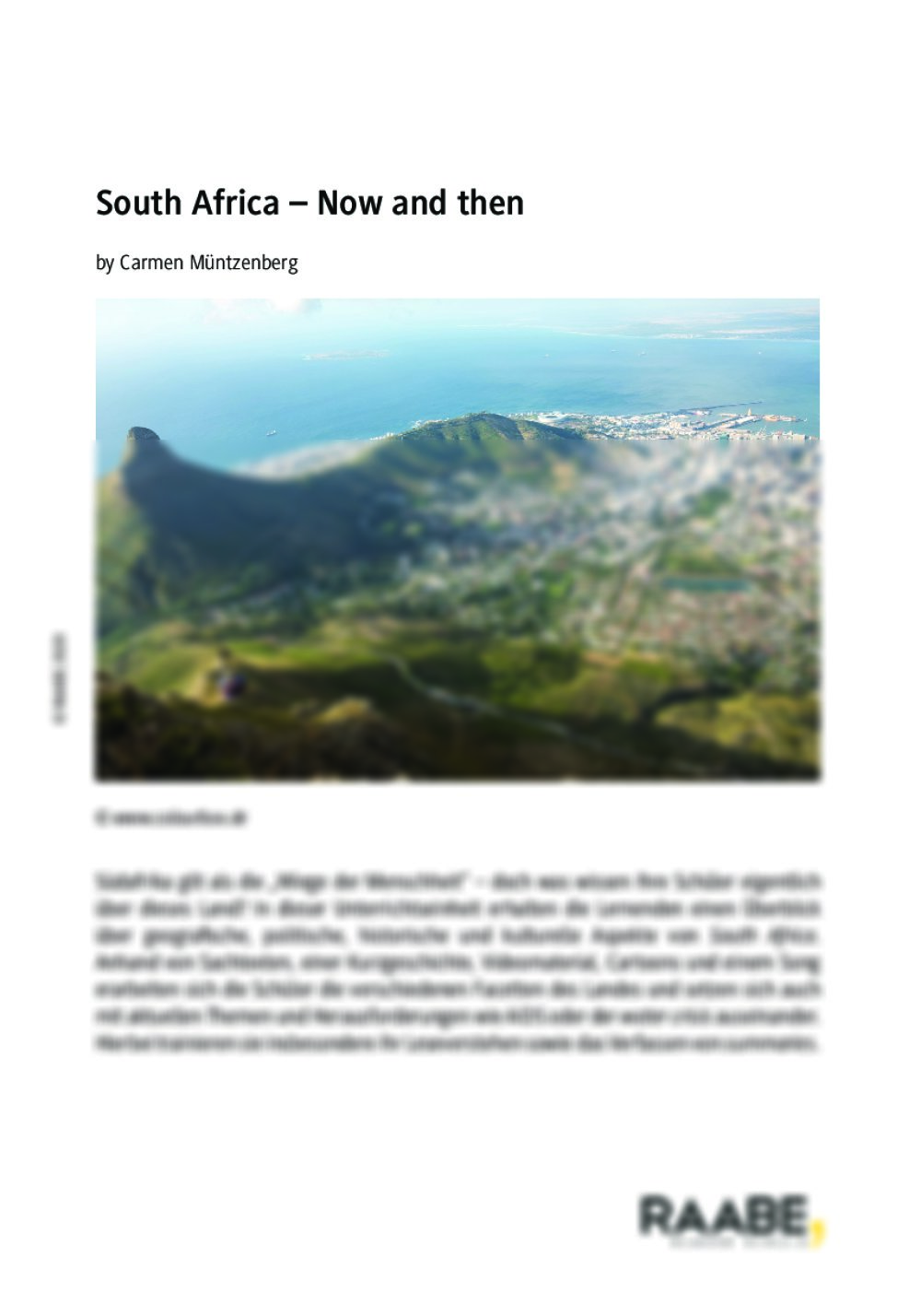 South Africa – Now and then - Seite 1