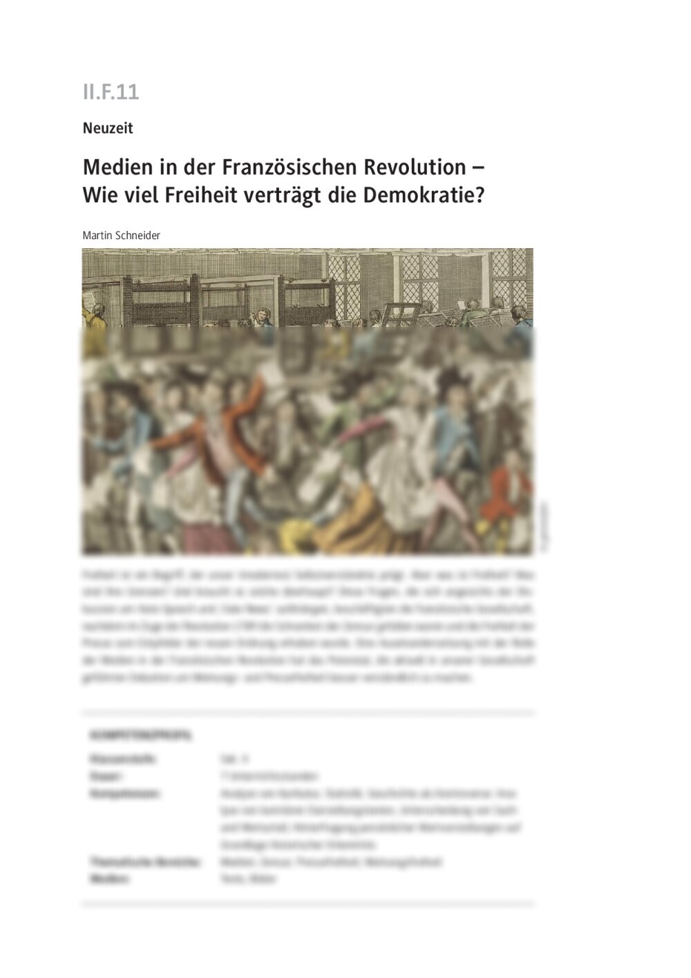 Medien in der Französischen Revolution - Seite 1