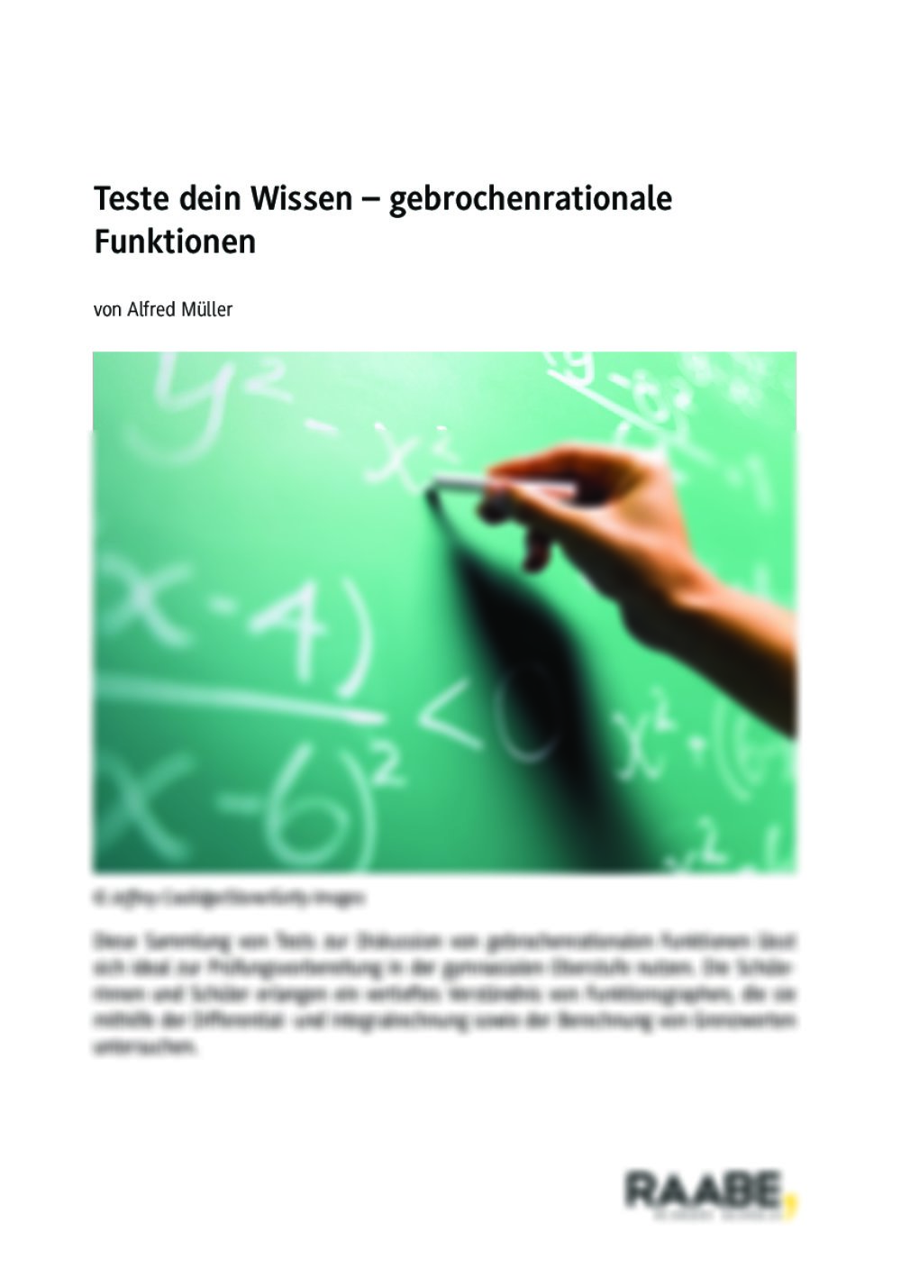 Gebrochenrationale Funktionen - Seite 1