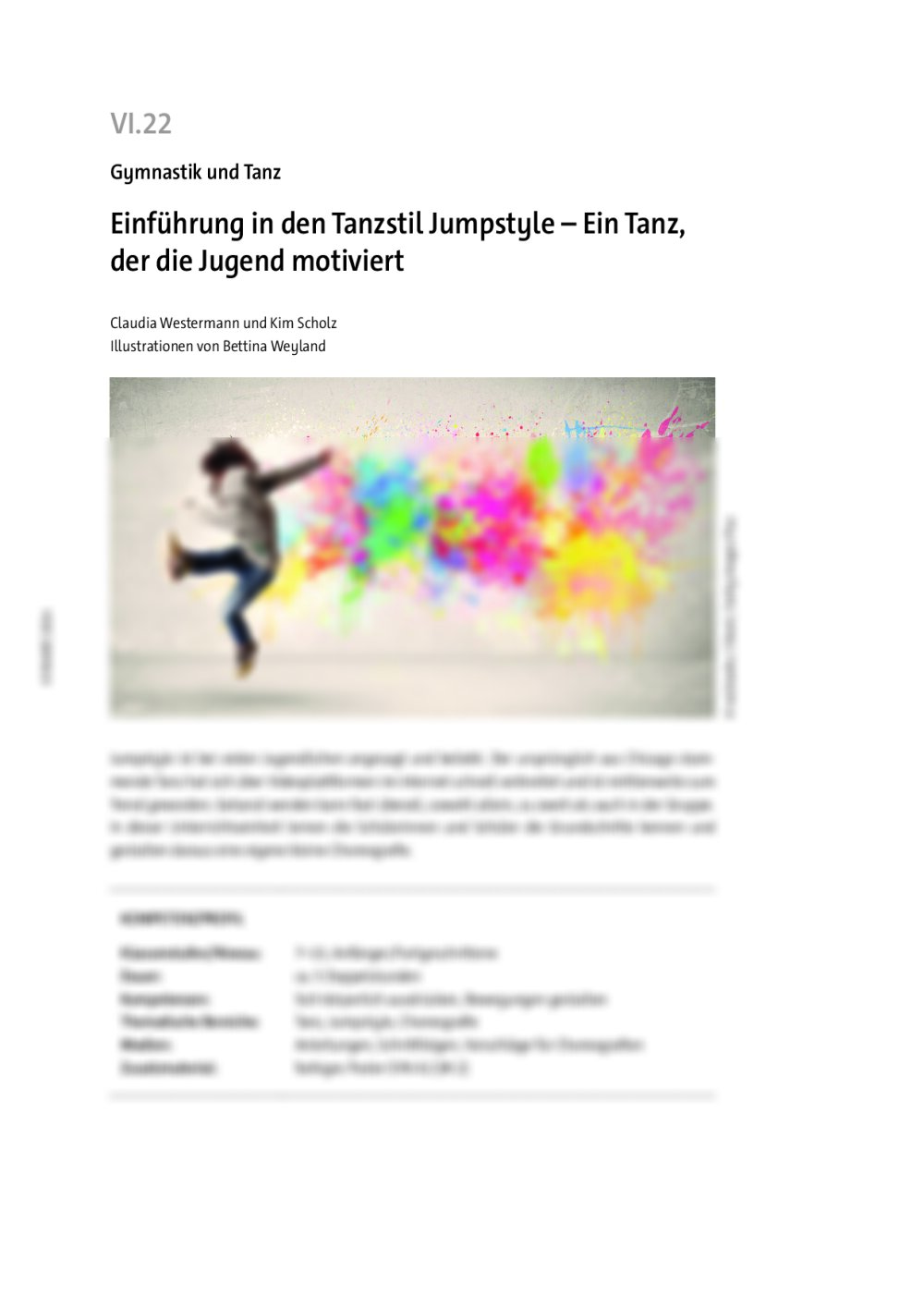 Einführung in den Tanzstil Jumpstyle  - Seite 1