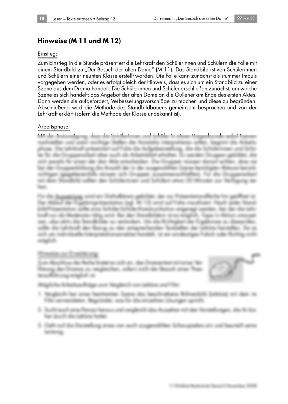 Der Besuch Der Alten Dame Unterrichtsmaterial Pdf Der Besuch der alten Dame als Unterrichtsmaterial | RAAbits Online