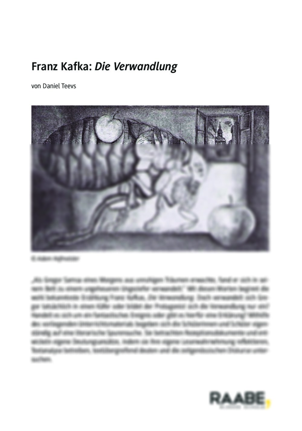 Franz Kafka: Die Verwandlung - Seite 1