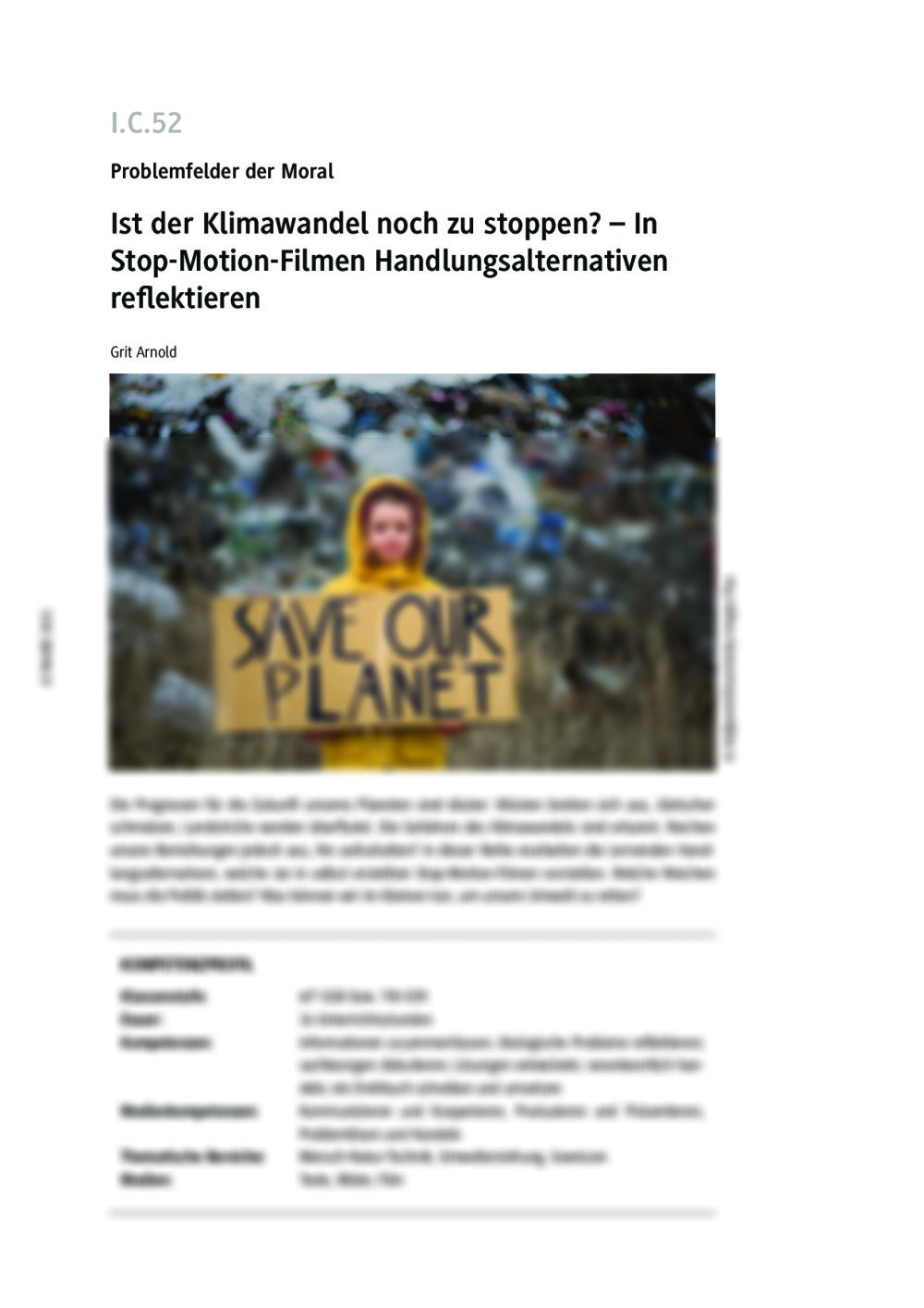 Ist der Klimawandel noch zu stoppen? - Seite 1