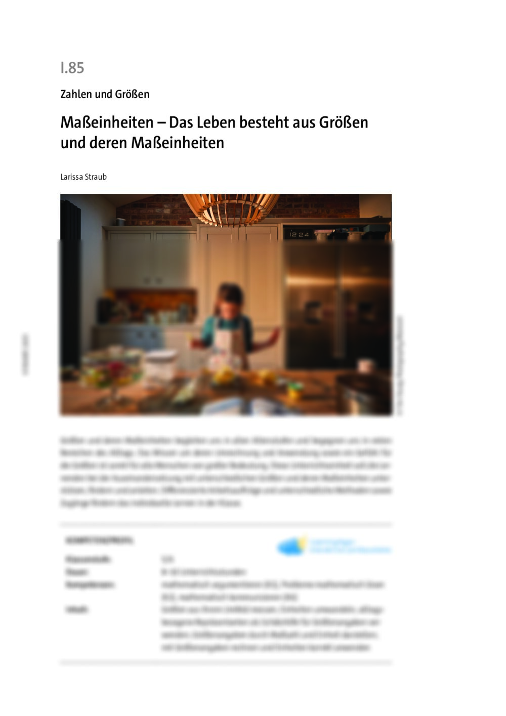 Maßeinheiten - Seite 1