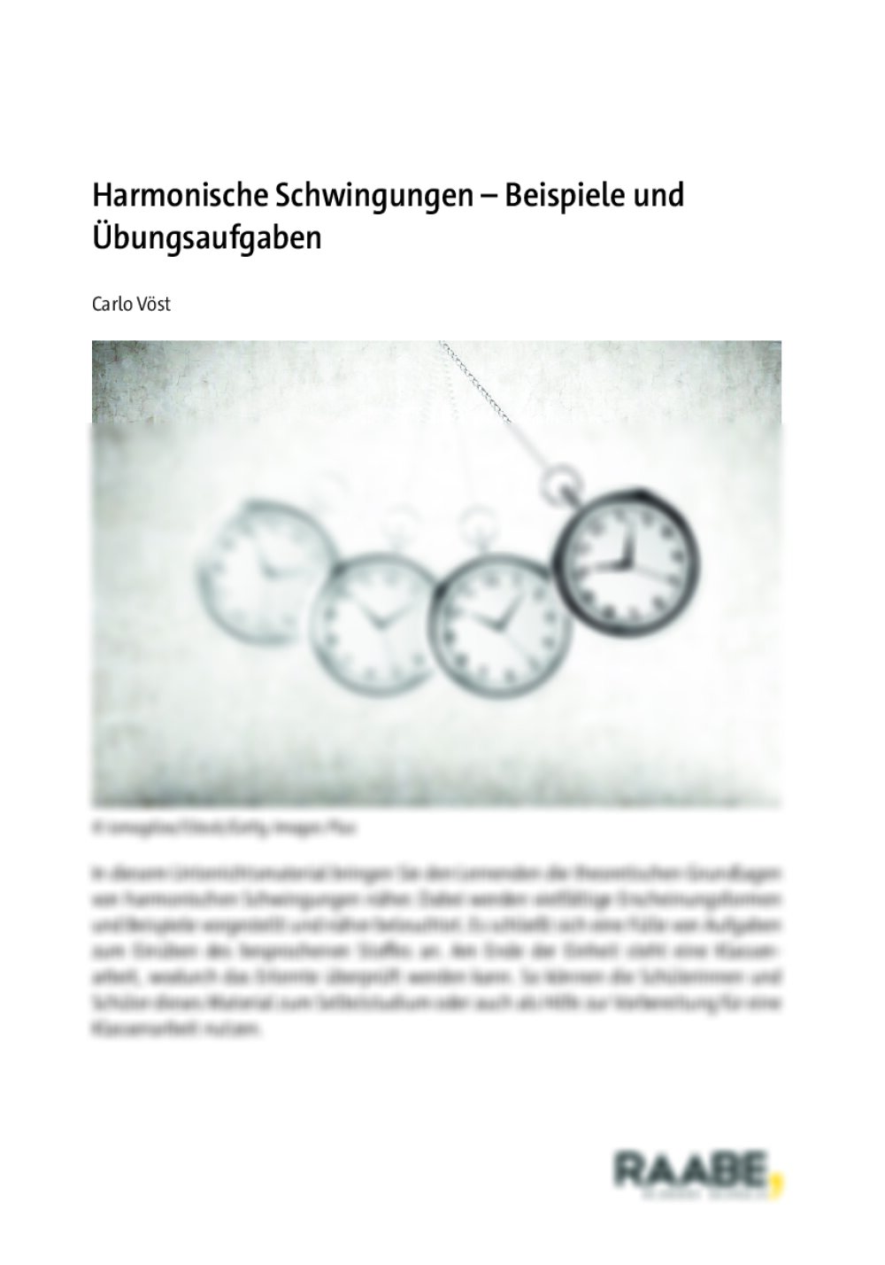 Harmonische Schwingungen - Seite 1