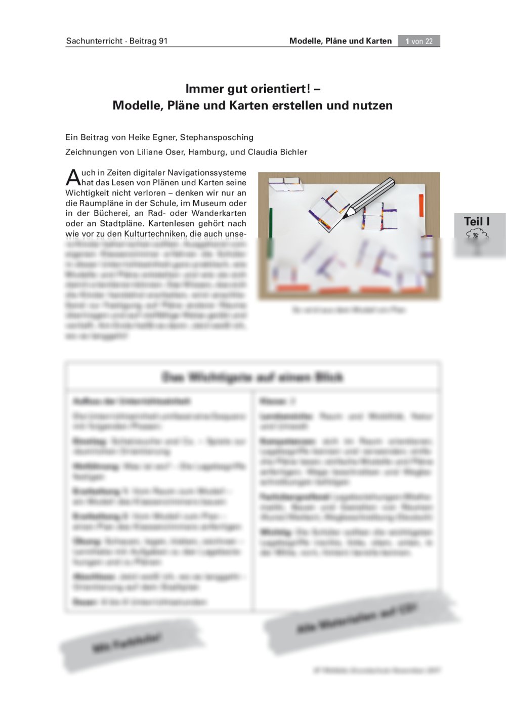 Modelle, Pläne und Karten erstellen und nutzen - Seite 1