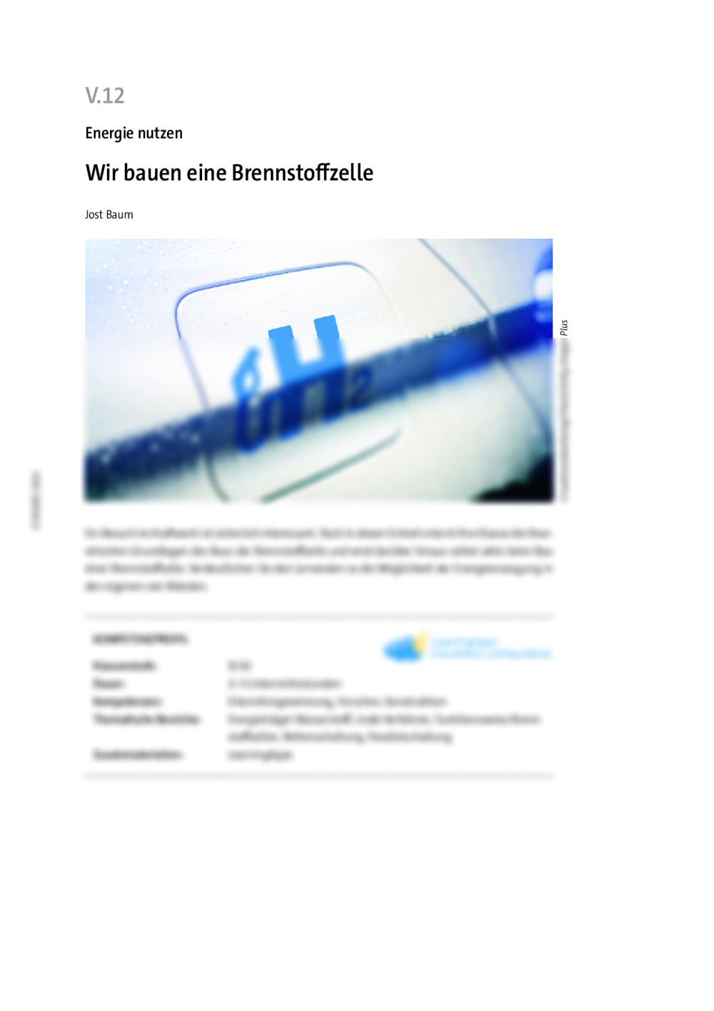 Wir bauen eine Brennstoffzelle - Seite 1