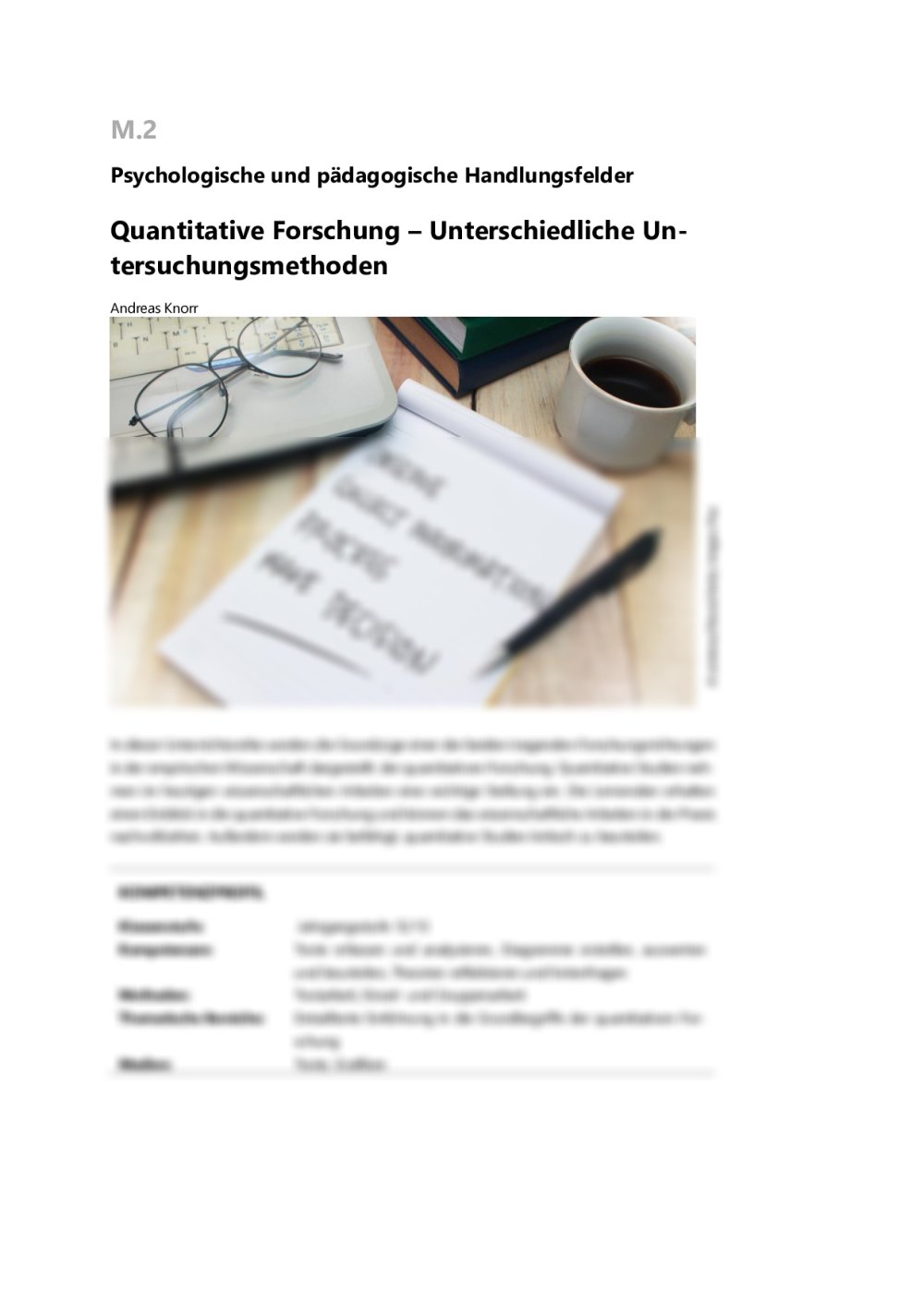 Quantitative Forschung - Seite 1