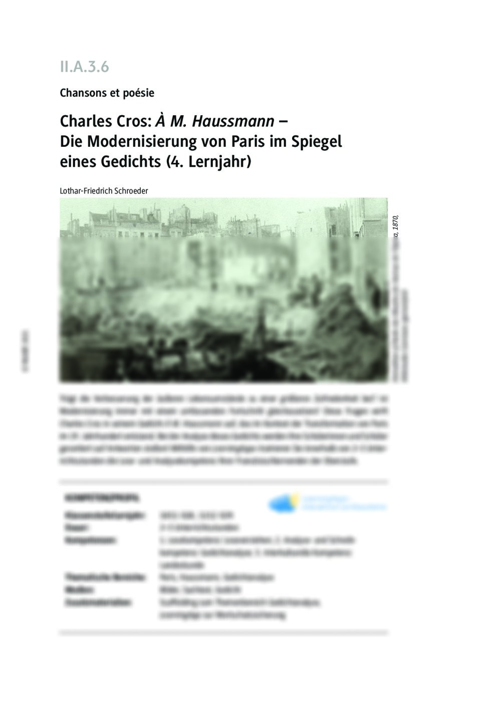 Charles Cros: À M. Haussmann | RAAbits Online