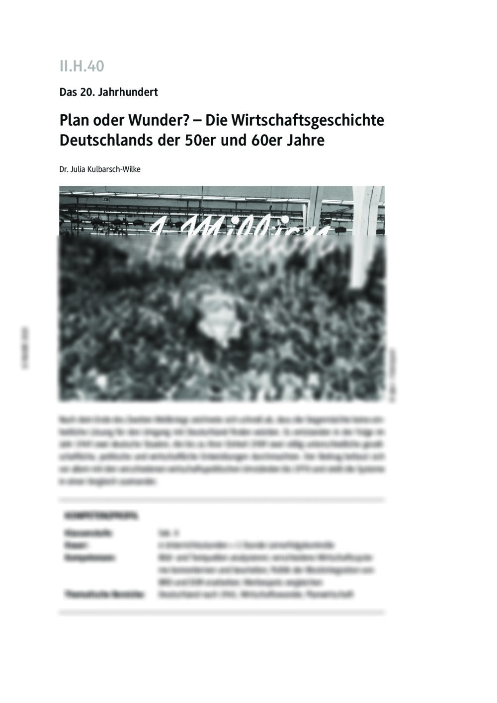 Plan oder Wunder? - Seite 1