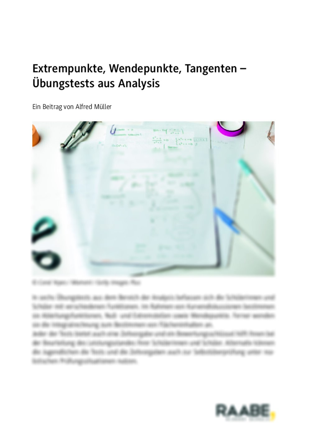 Extrempunkte, Wendepunkte, Tangenten - Seite 1