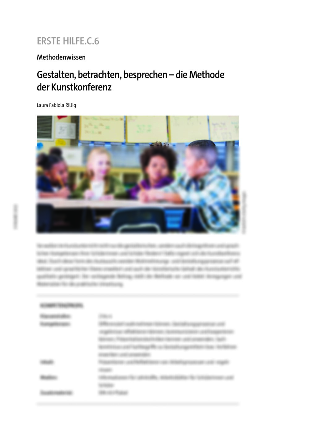 Gestalten, betrachten, besprechen - Seite 1