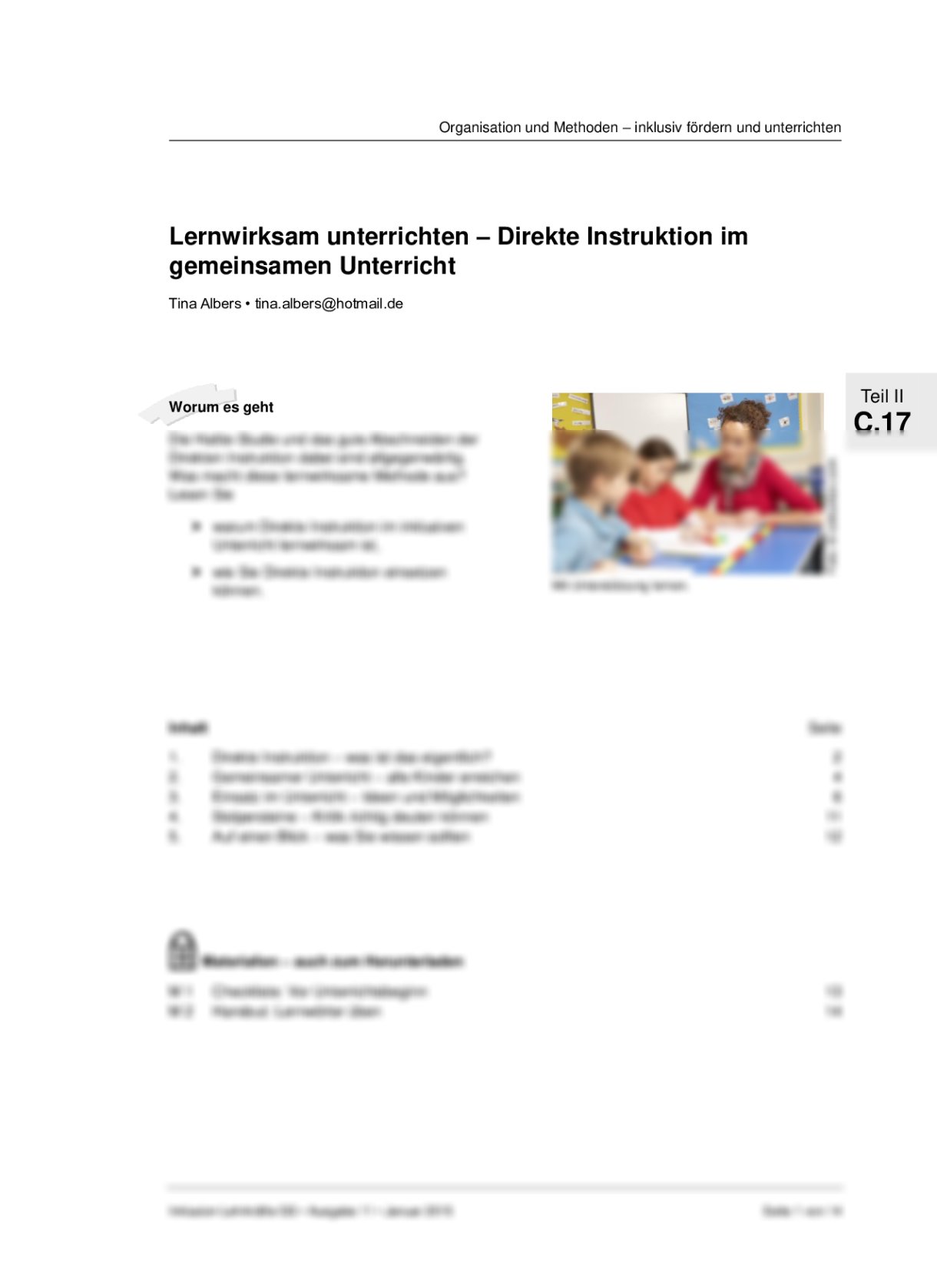 Direkte Instruktion im gemeinsamen Unterricht - Seite 1