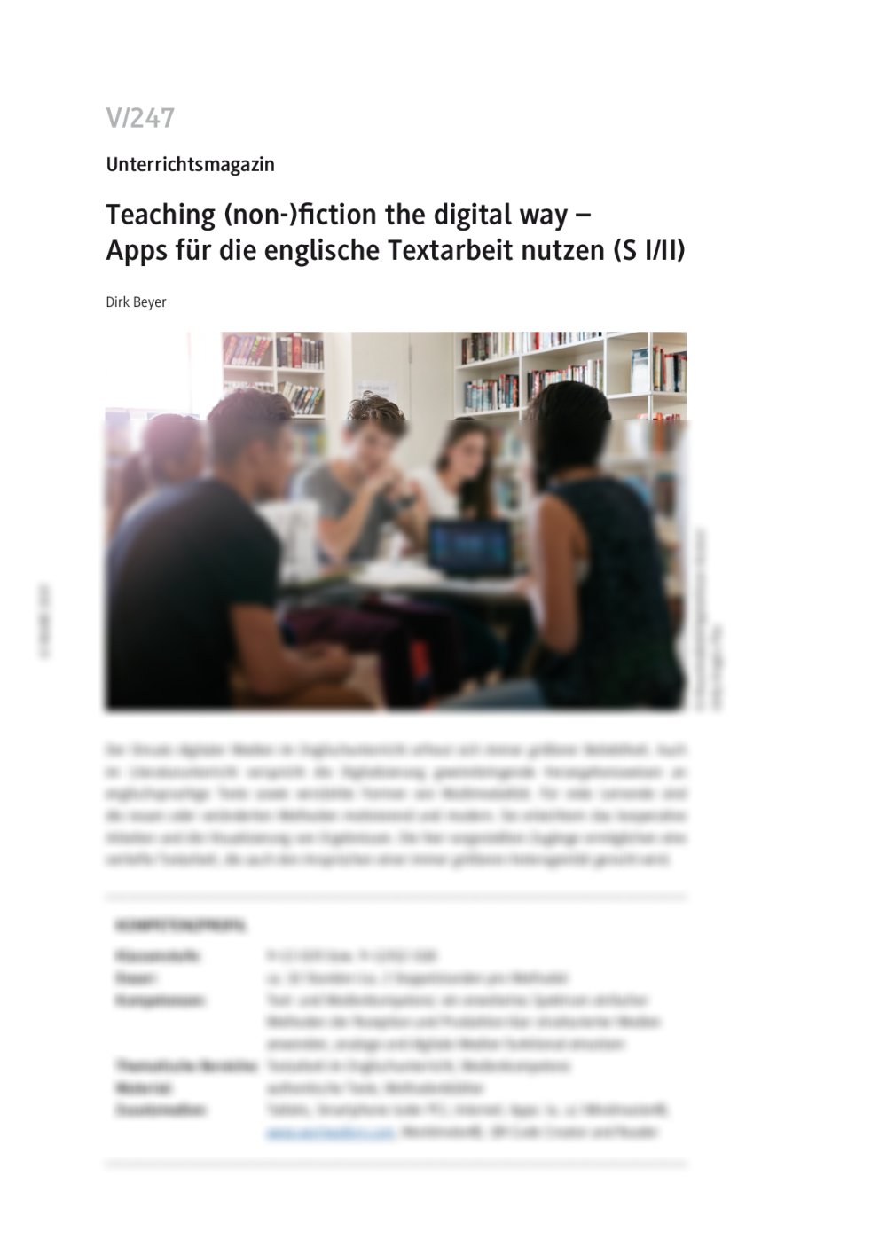 Teaching (non-)fiction the digital way - Seite 1