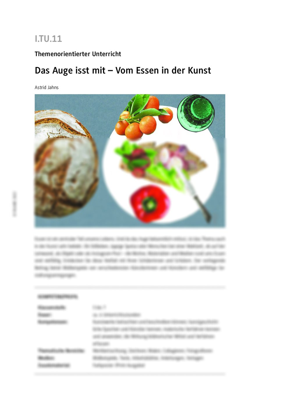 Das Auge isst mit - Seite 1