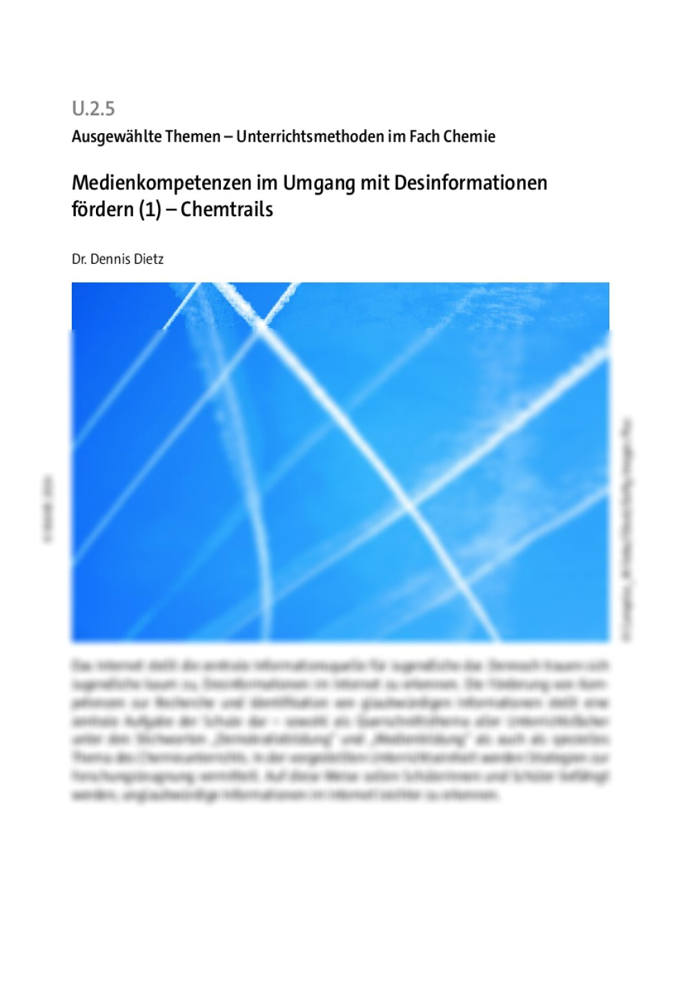 Medienkompetenzen im Umgang mit Desinformationen fördern (1) - Seite 1