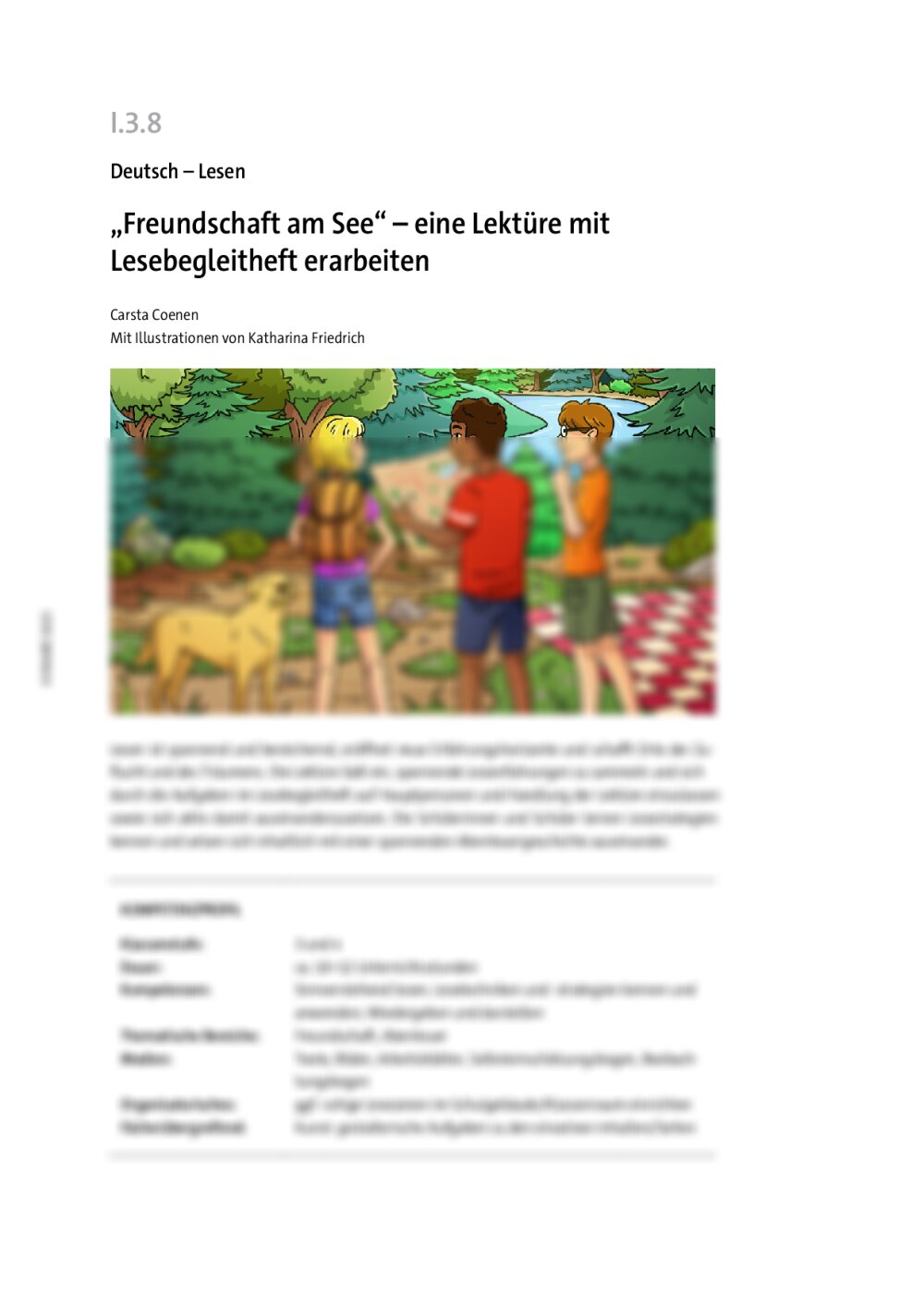 "Freundschaft am See" - Seite 1