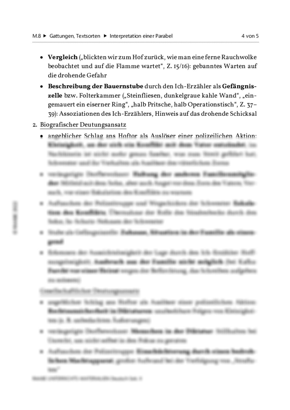 Parabel Vom Modernen Menschen Interpretation Klausur – Interpretation einer Parabel | RAAbits Online