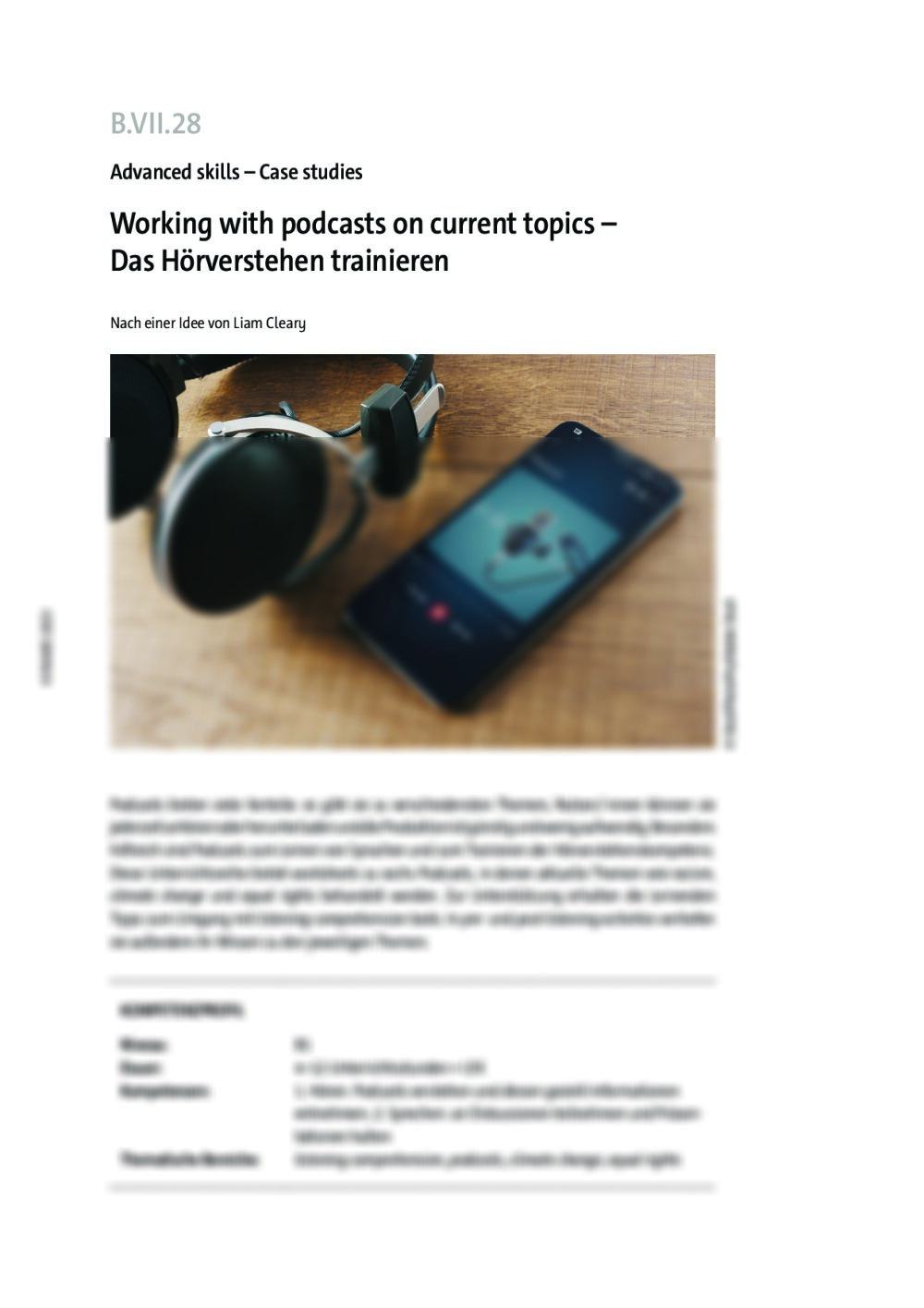 Working with podcasts on current topics - Seite 1