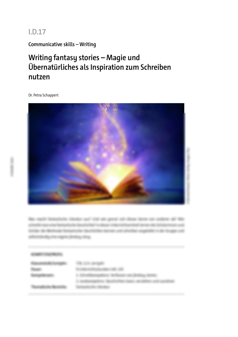 Writing fantasy stories - Seite 1