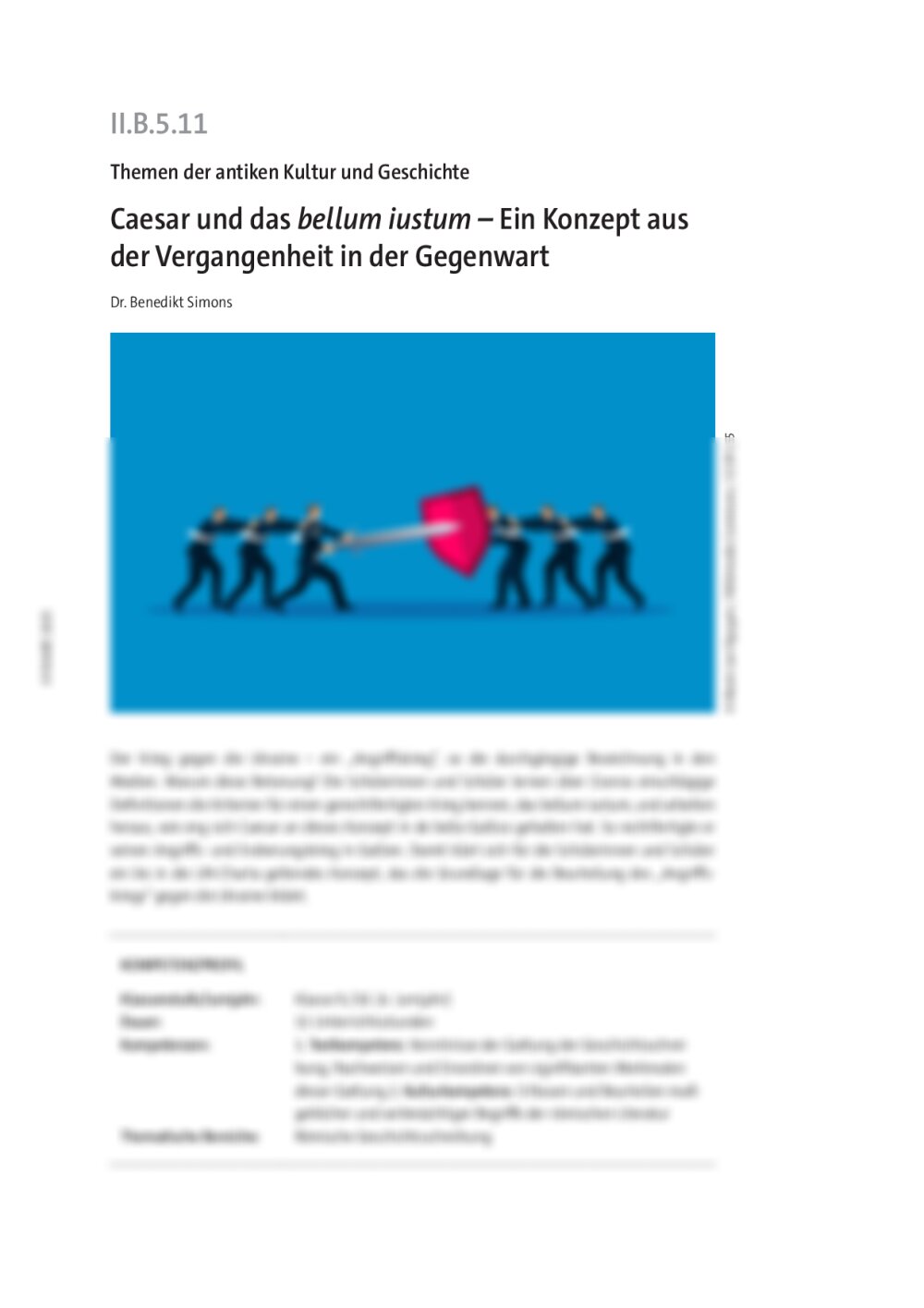 Caesar und das bellum iustum  - Seite 1