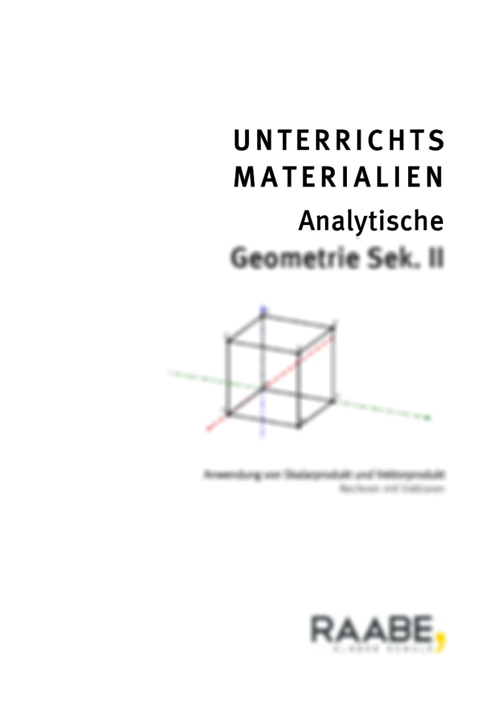 Anwendung von Skalar- und Vektorprodukt - Seite 1