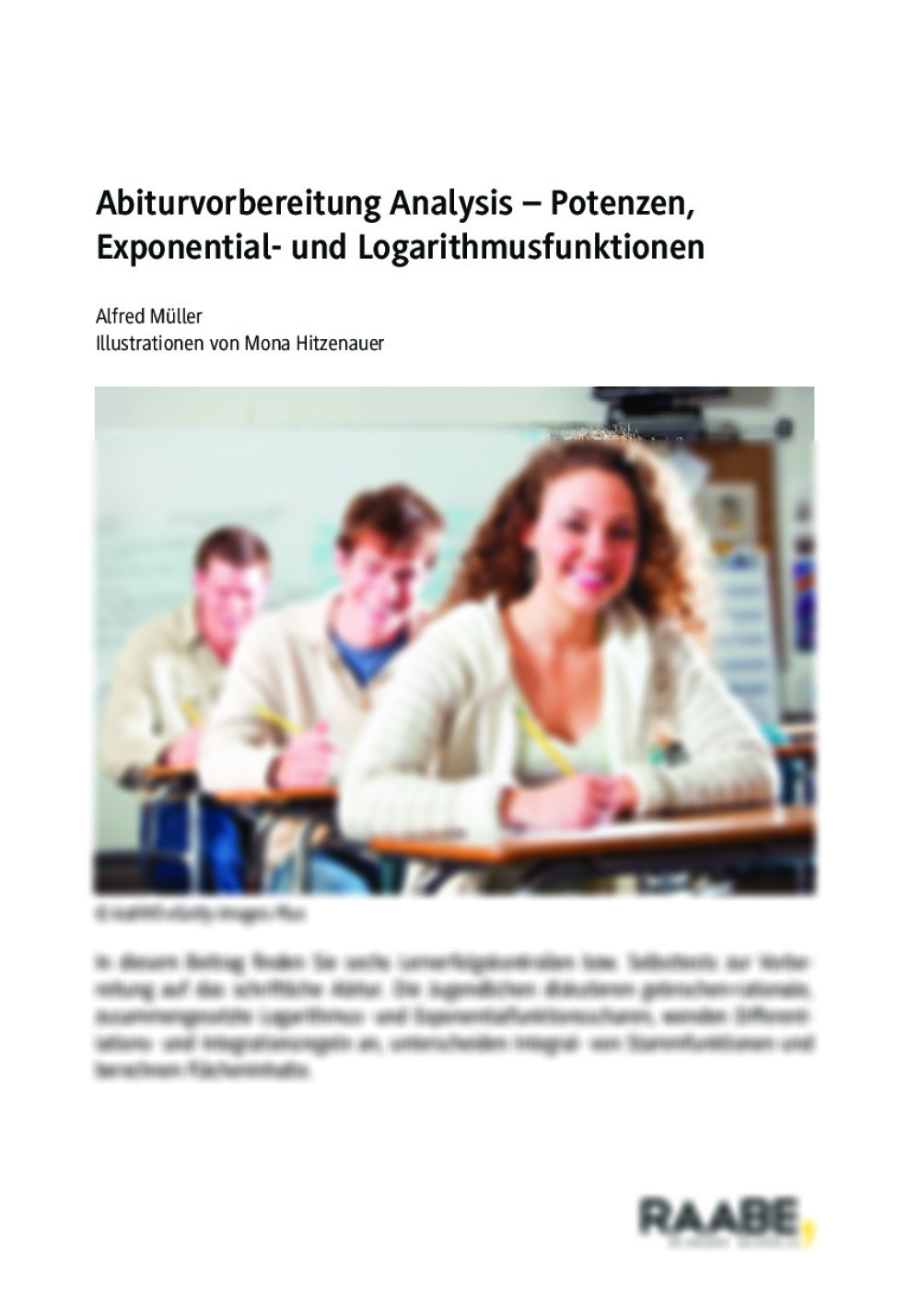 Abiturvorbereitung Potenzen, Exponential- und Logarithmusfunktionen - Seite 1