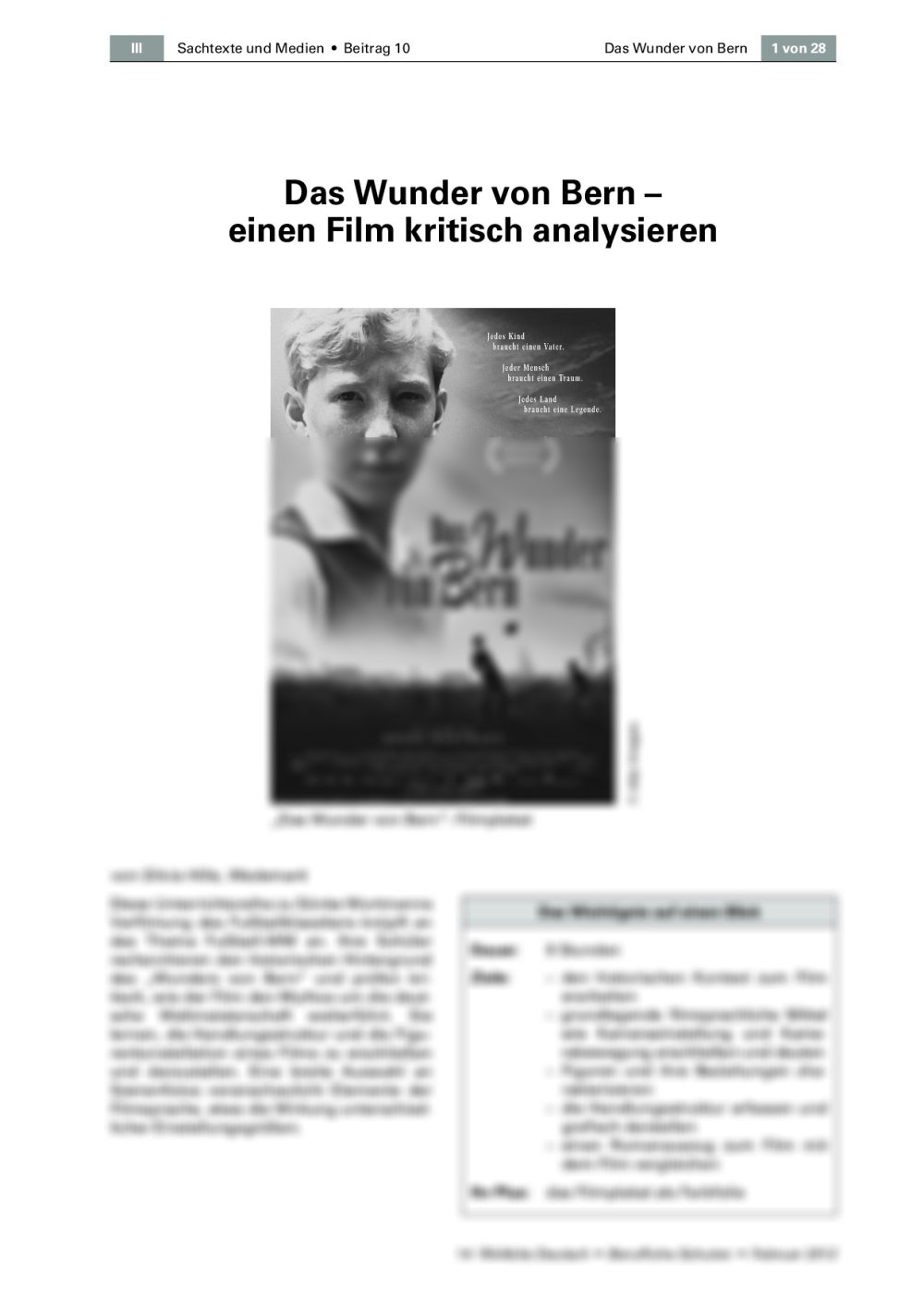 Einen Film kritisch analysieren - Seite 1