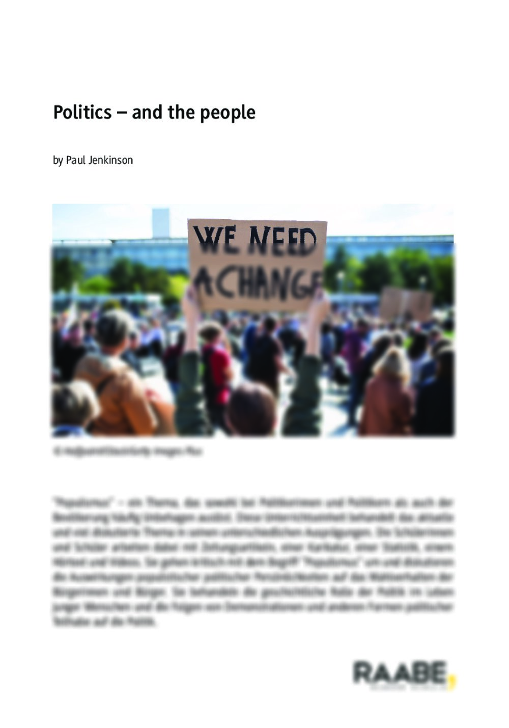 Politics – and the people - Seite 1