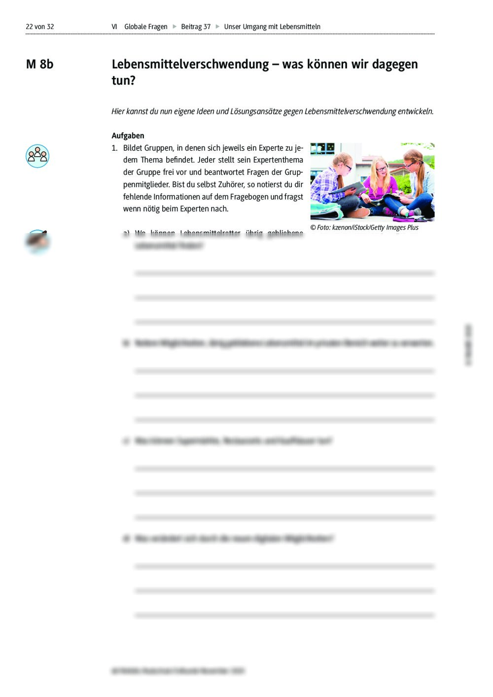 Umgang mit Lebensmitteln | RAAbits Online