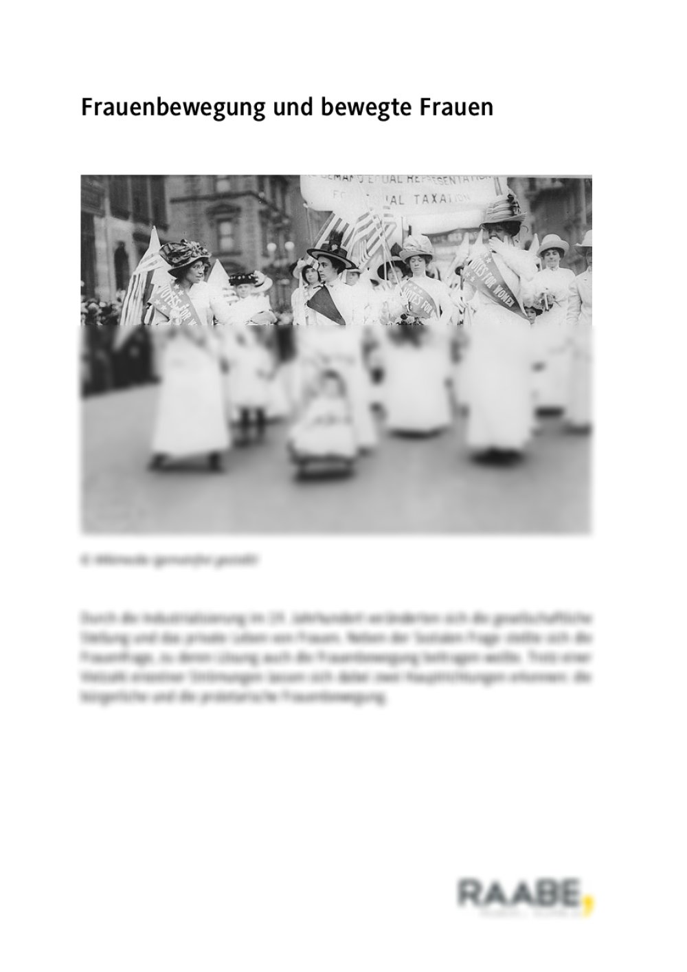 Frauenbewegung und bewegte Frauen - Seite 1