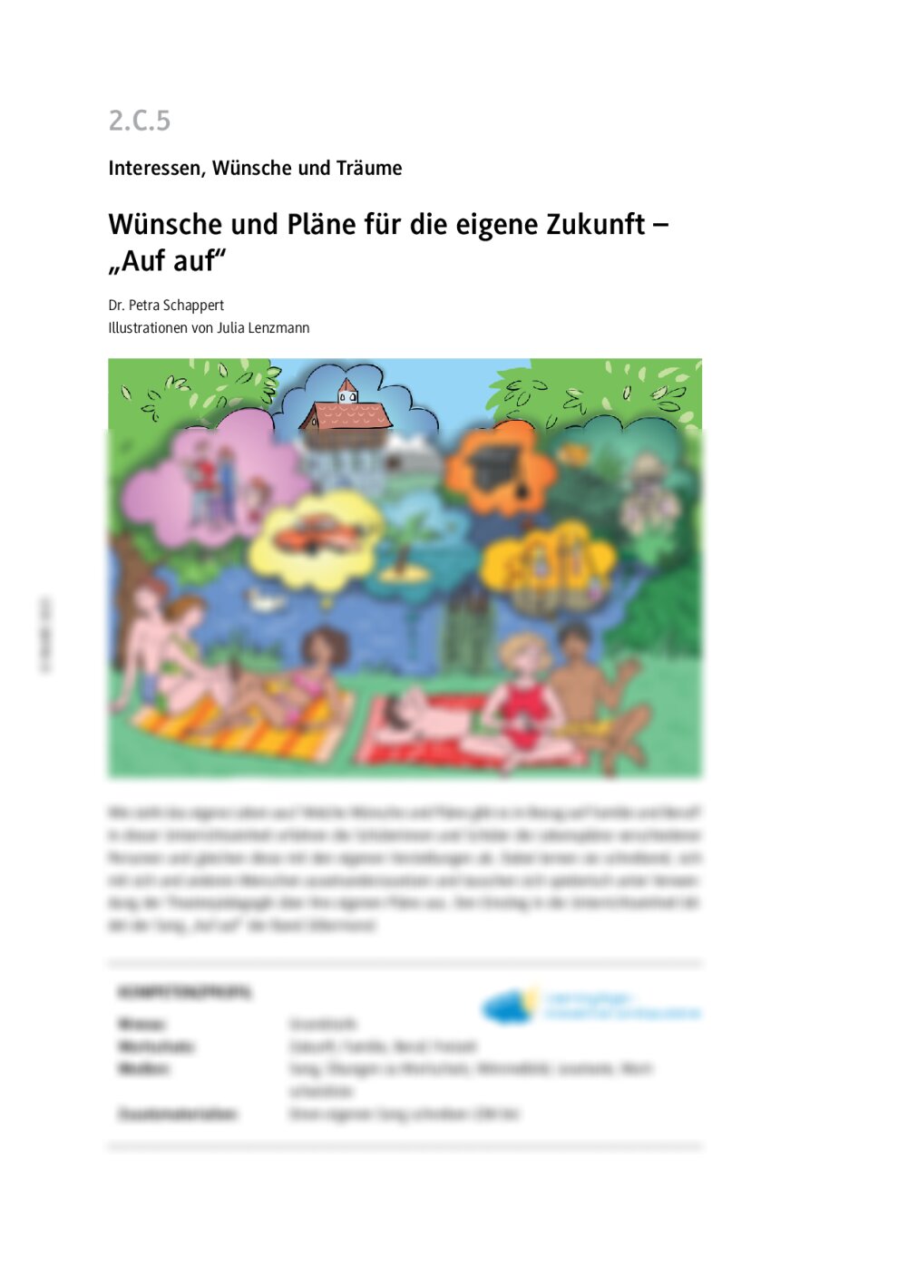 Wünsche und Pläne für die eigene Zukunft - Seite 1