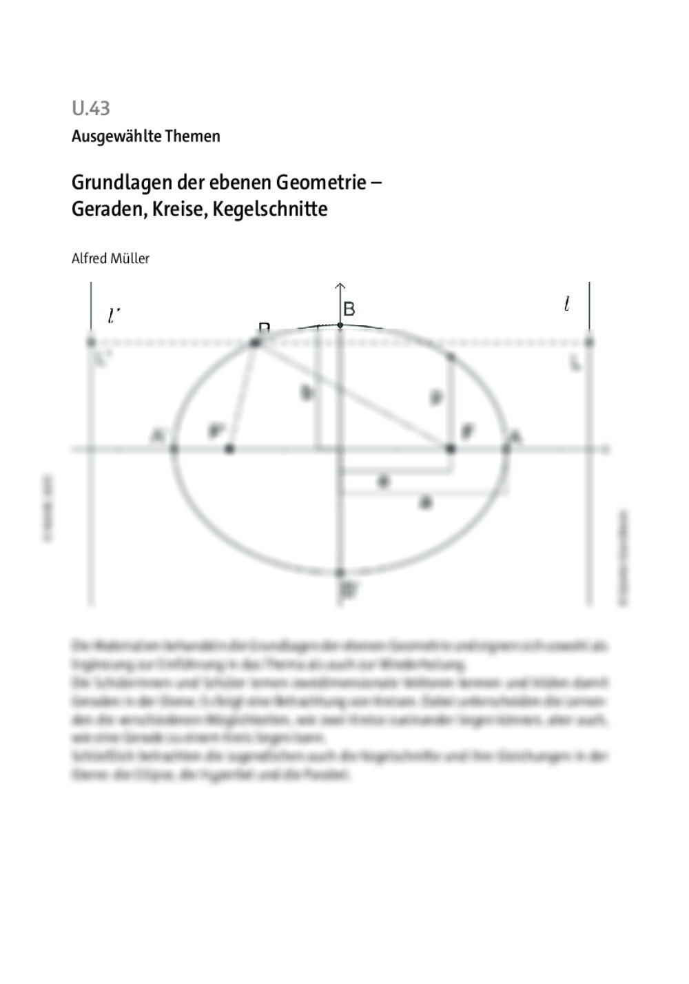 Grundlagen der ebenen Geometrie - Seite 1