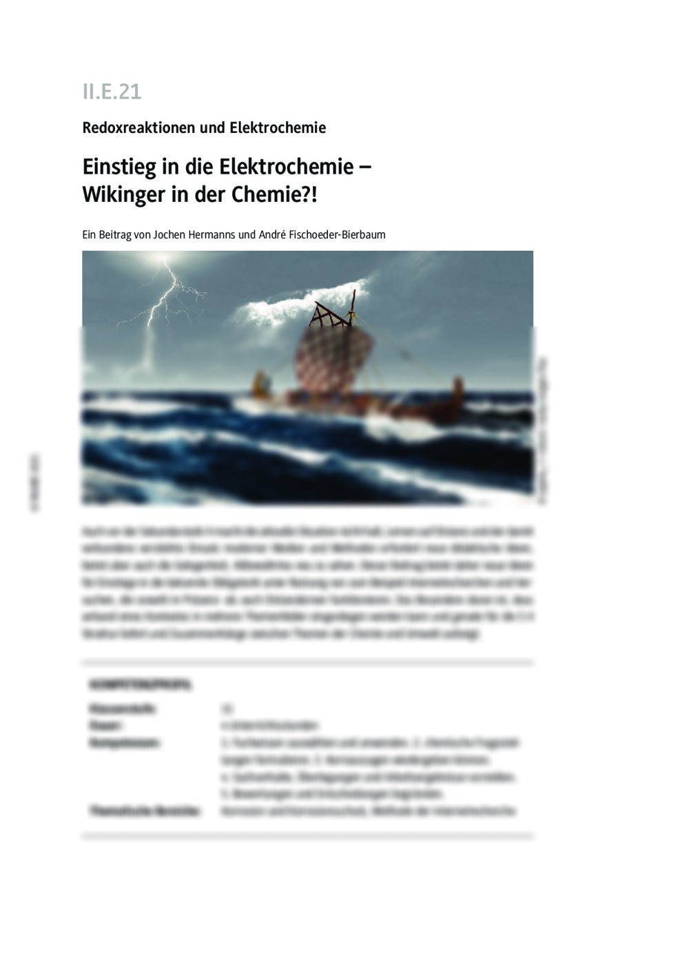 Einstieg in die Elektrochemie - Seite 1