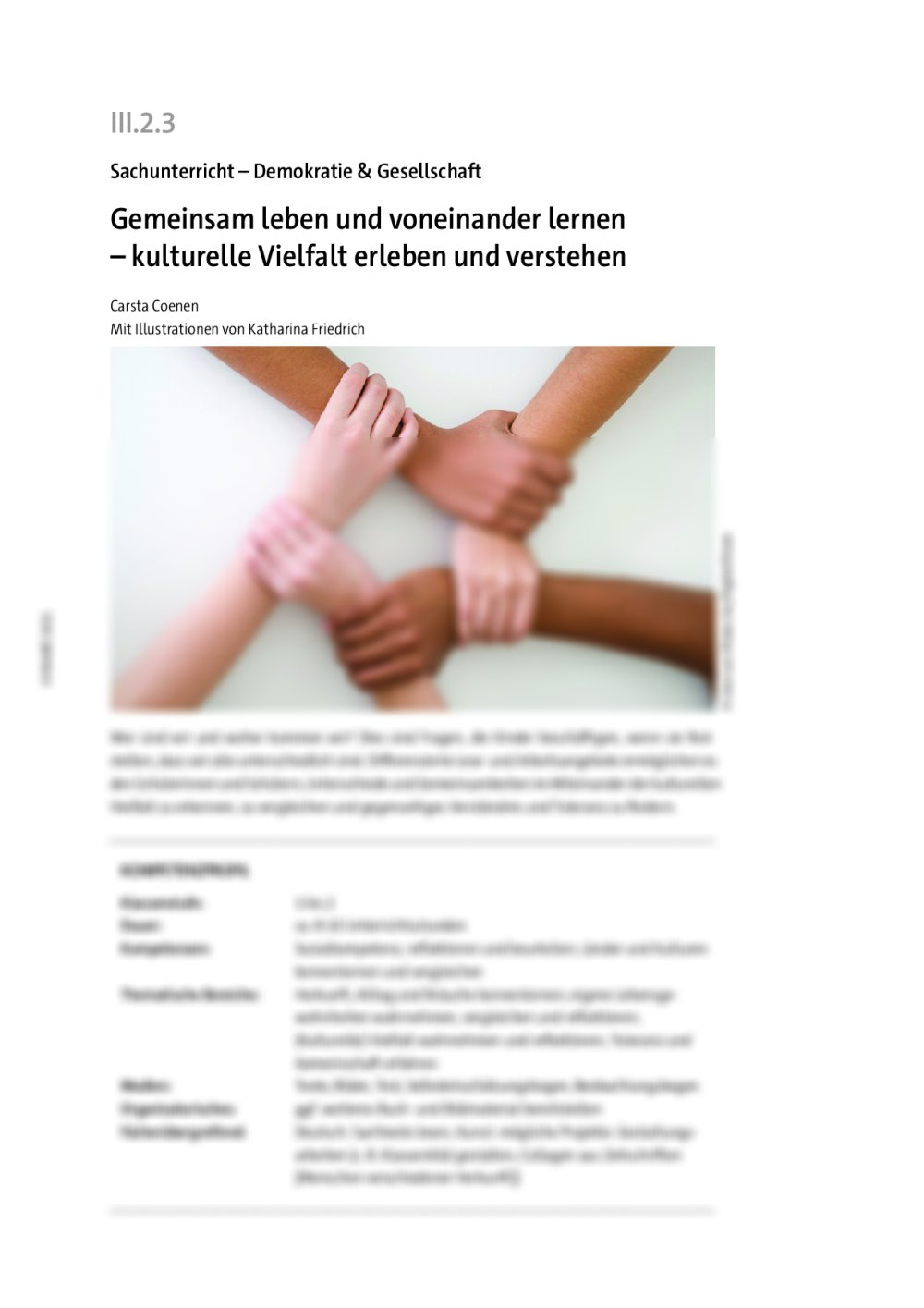 Gemeinsam leben und voneinander lernen - Seite 1