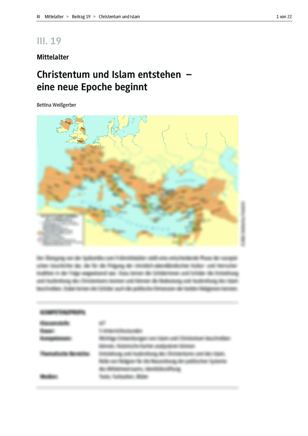 Christentum und Islam als Religionen einer neuen Epoche - Seite 1