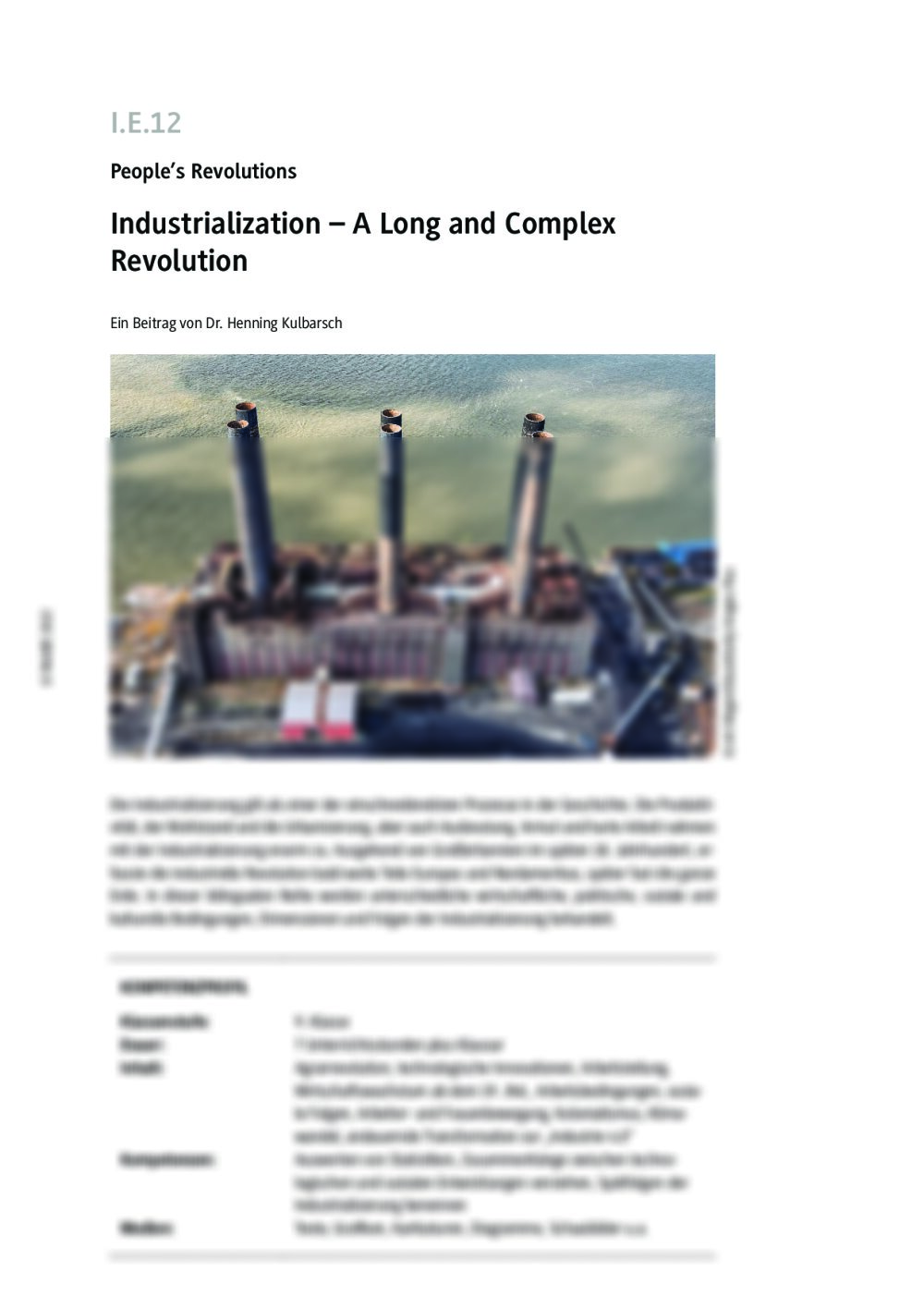 Industrialization - Seite 1