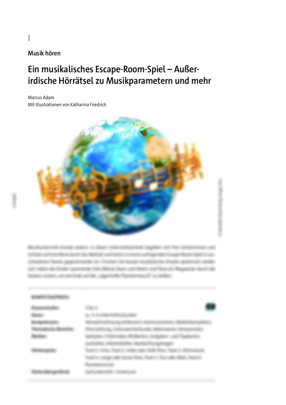Ein musikalisches Escape-Room-Spiel - Seite 1