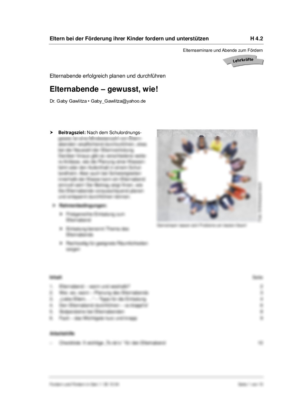 Elternabende - gewusst, wie! - Seite 1