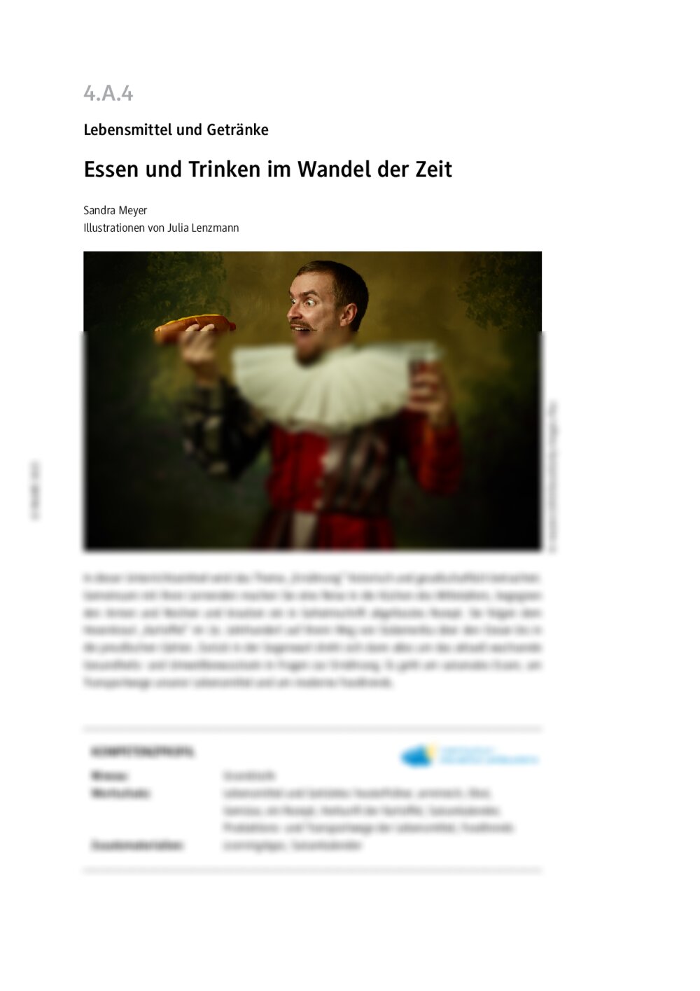 Essen und Trinken im Wandel der Zeit - Seite 1