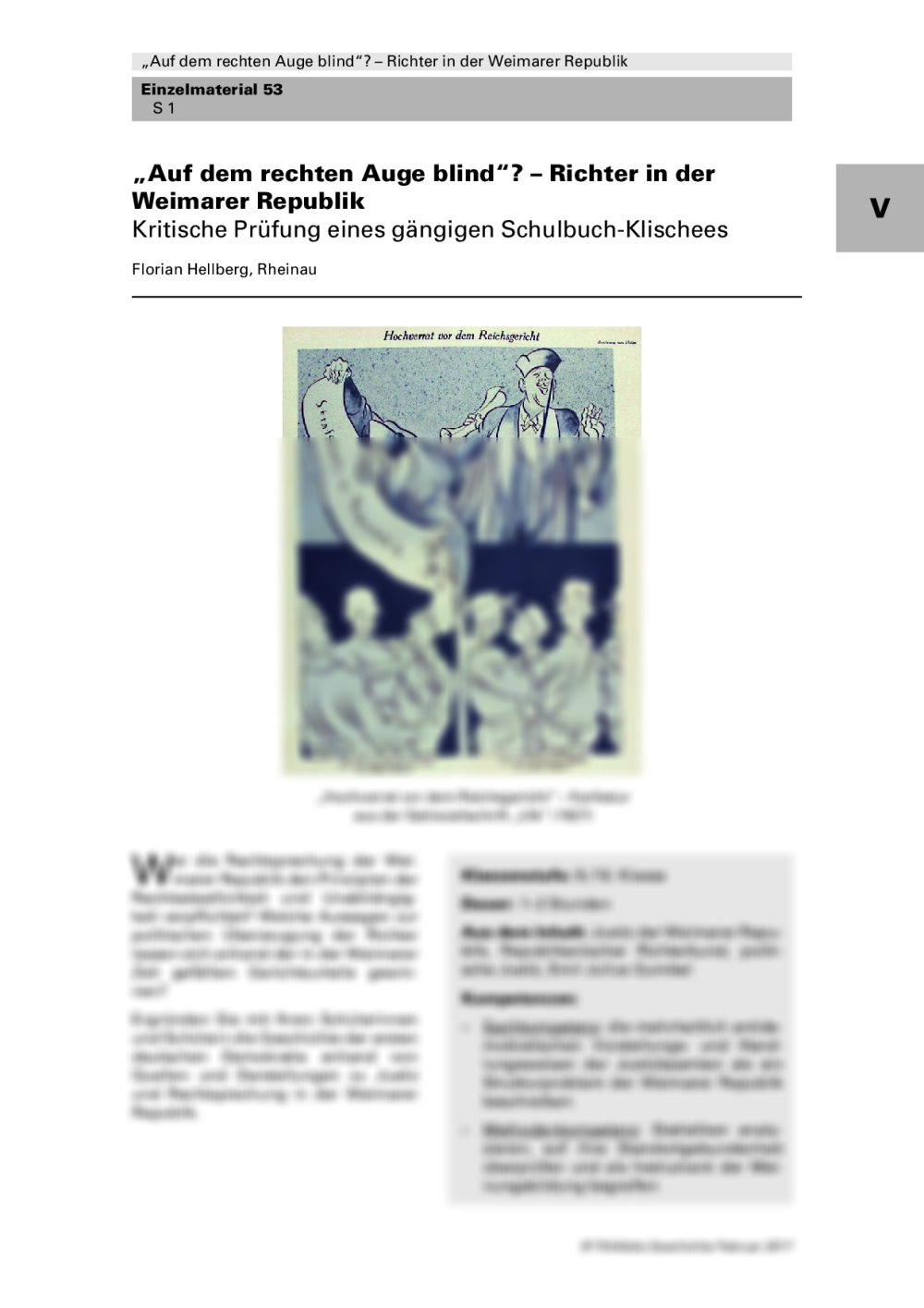Richter in der Weimarer Republik - Seite 1